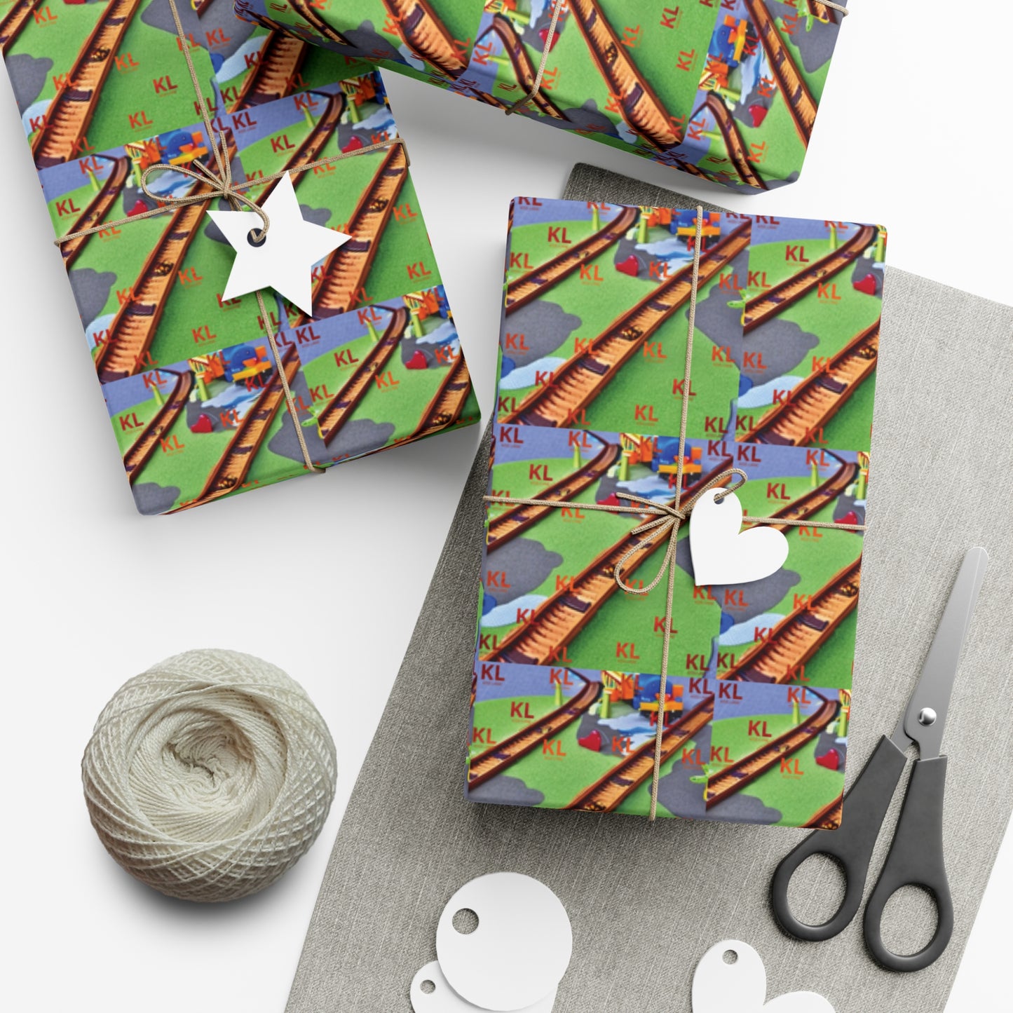 Train Tracks - Gift Wrap Papers