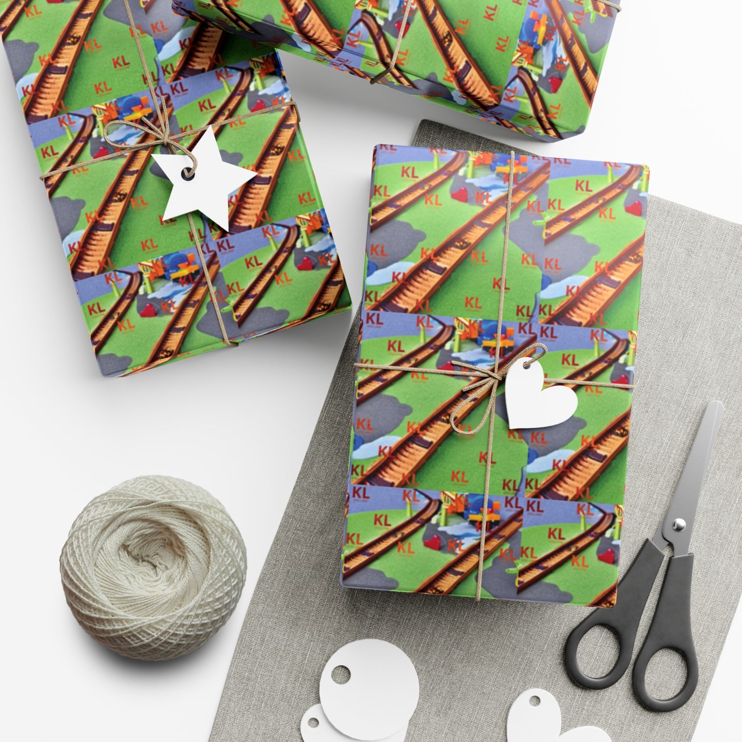 Train Tracks - Gift Wrap Papers