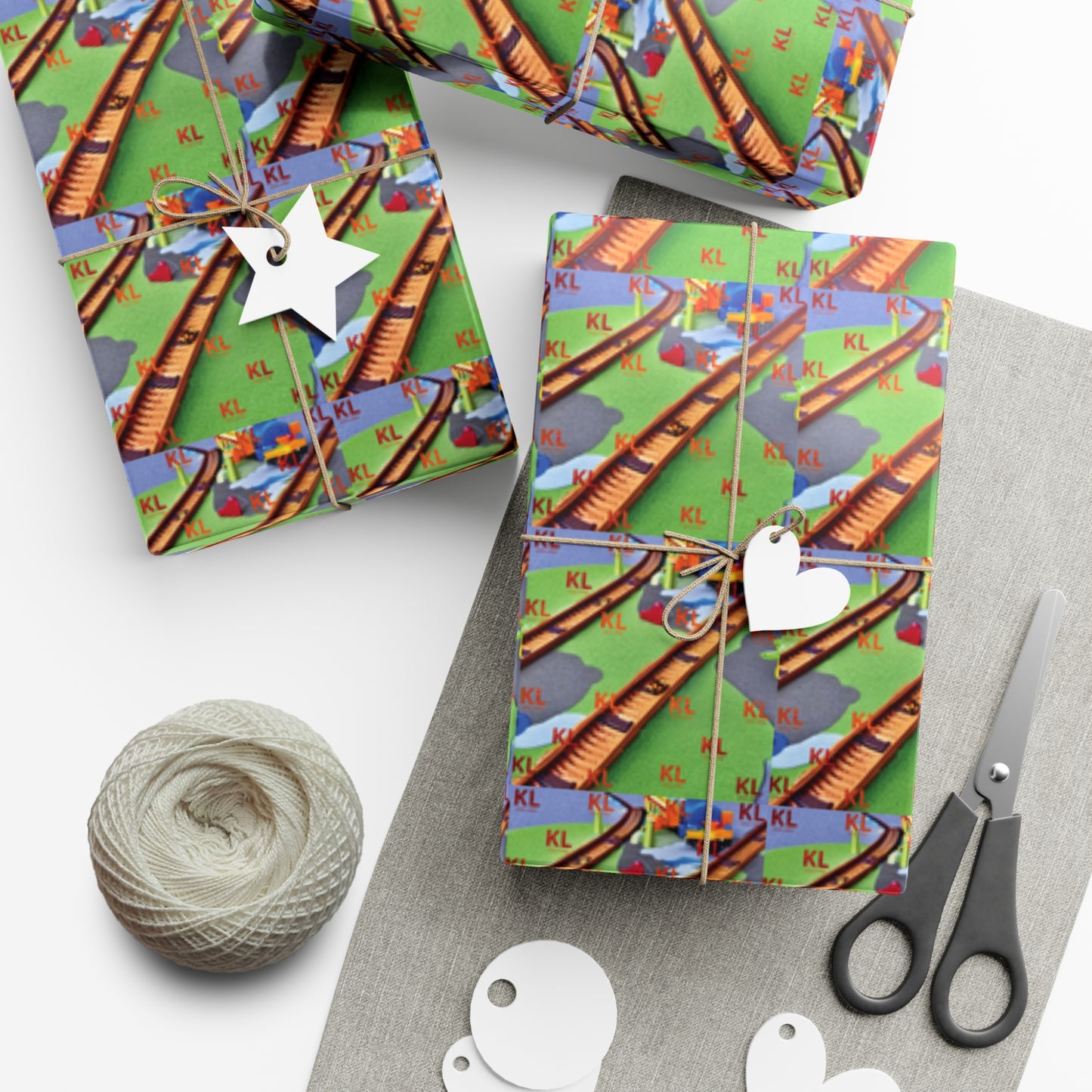 Train Tracks - Gift Wrap Papers