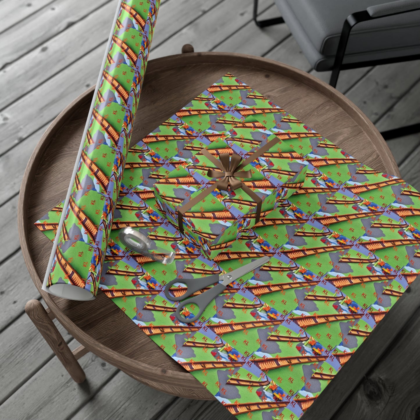 Train Tracks - Gift Wrap Papers