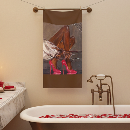 Designer So Kate Hand-Painted Design Cotton Towel