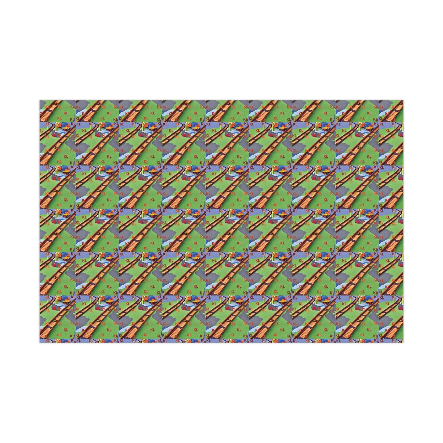Train Tracks - Gift Wrap Papers