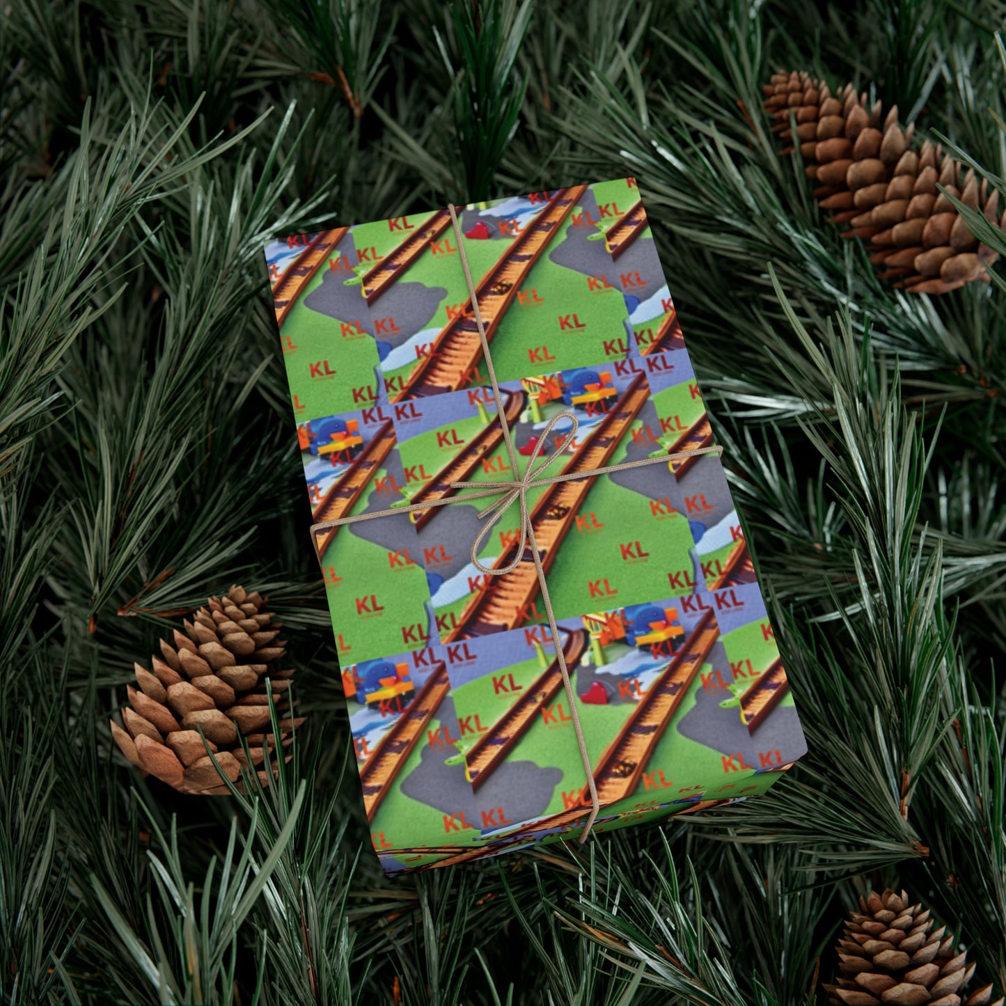 Train Tracks - Gift Wrap Papers