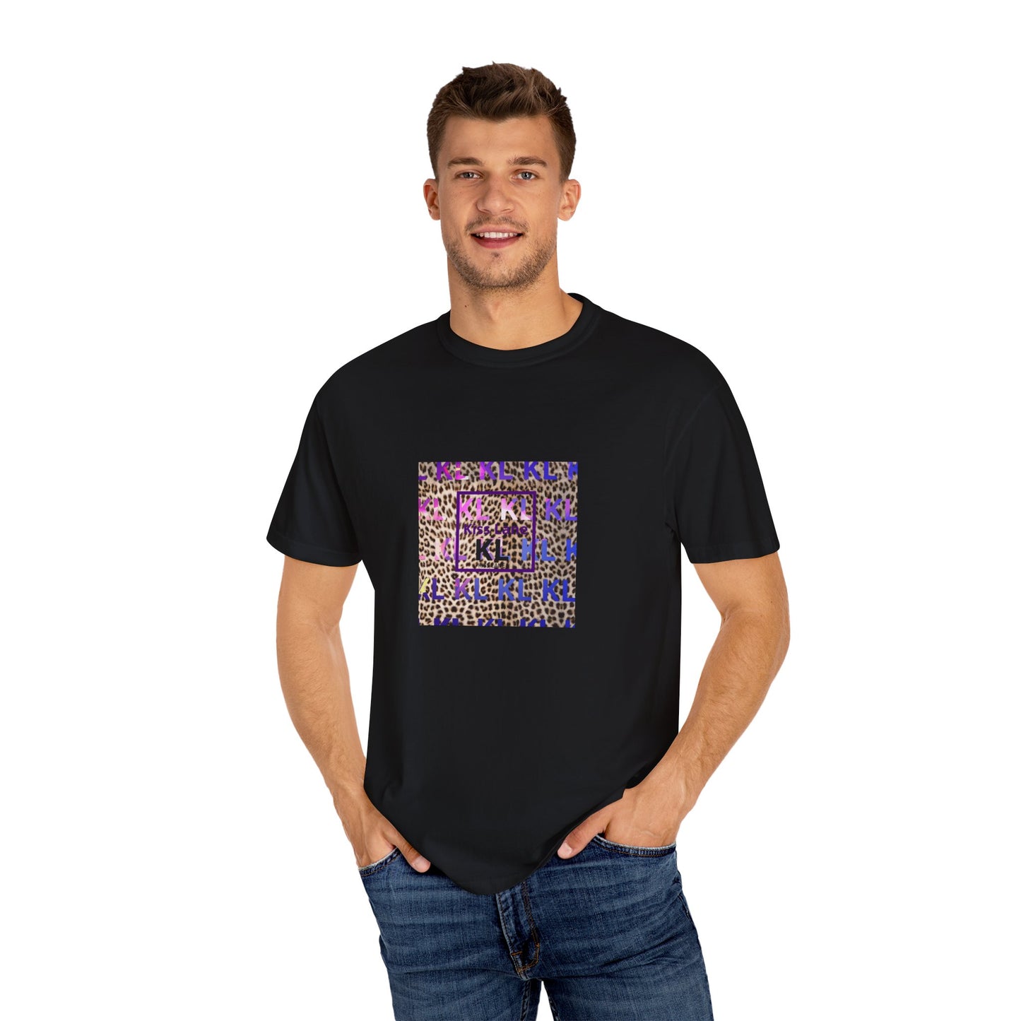 KL Leopard Unisex Garment-Dyed T-shirt