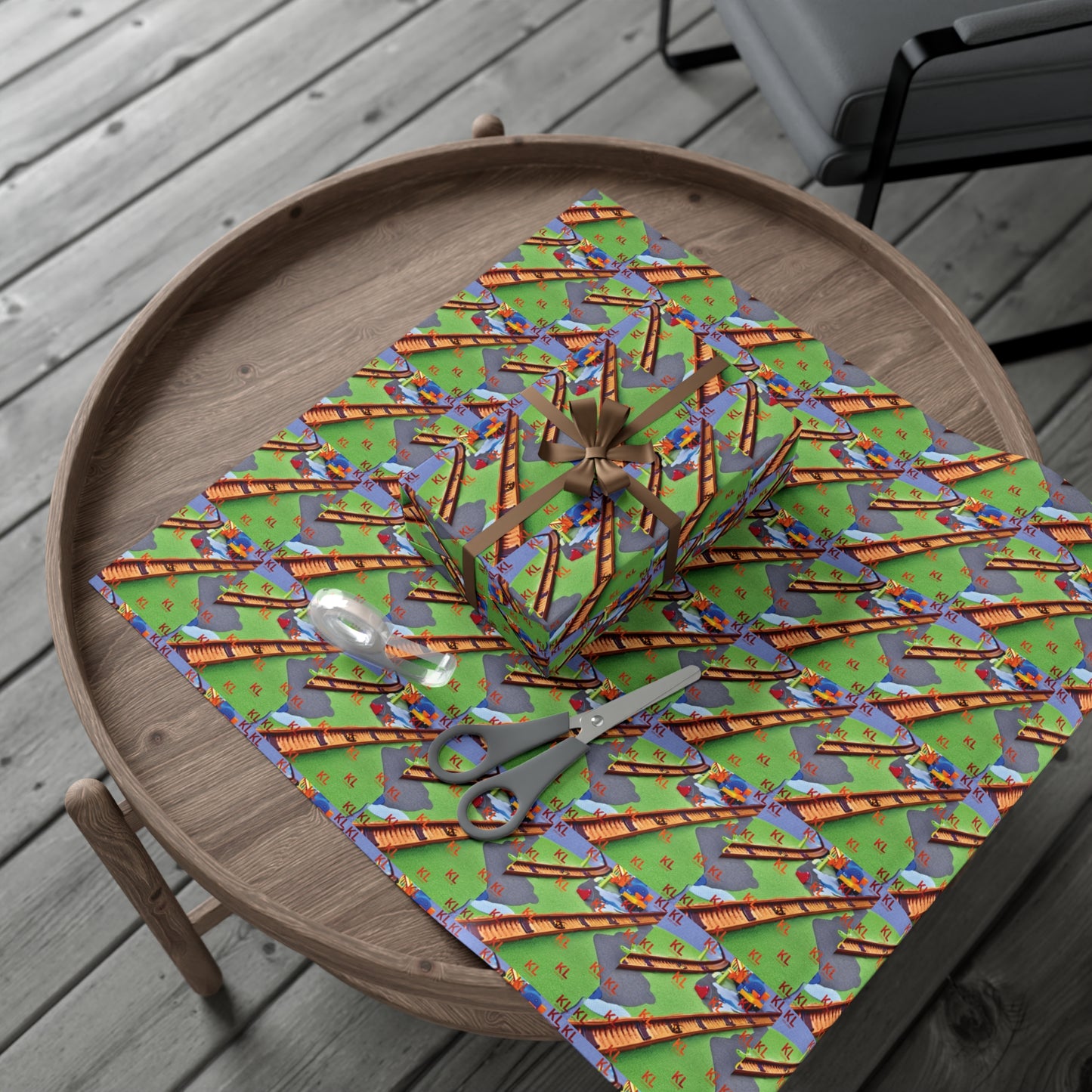 Train Tracks - Gift Wrap Papers