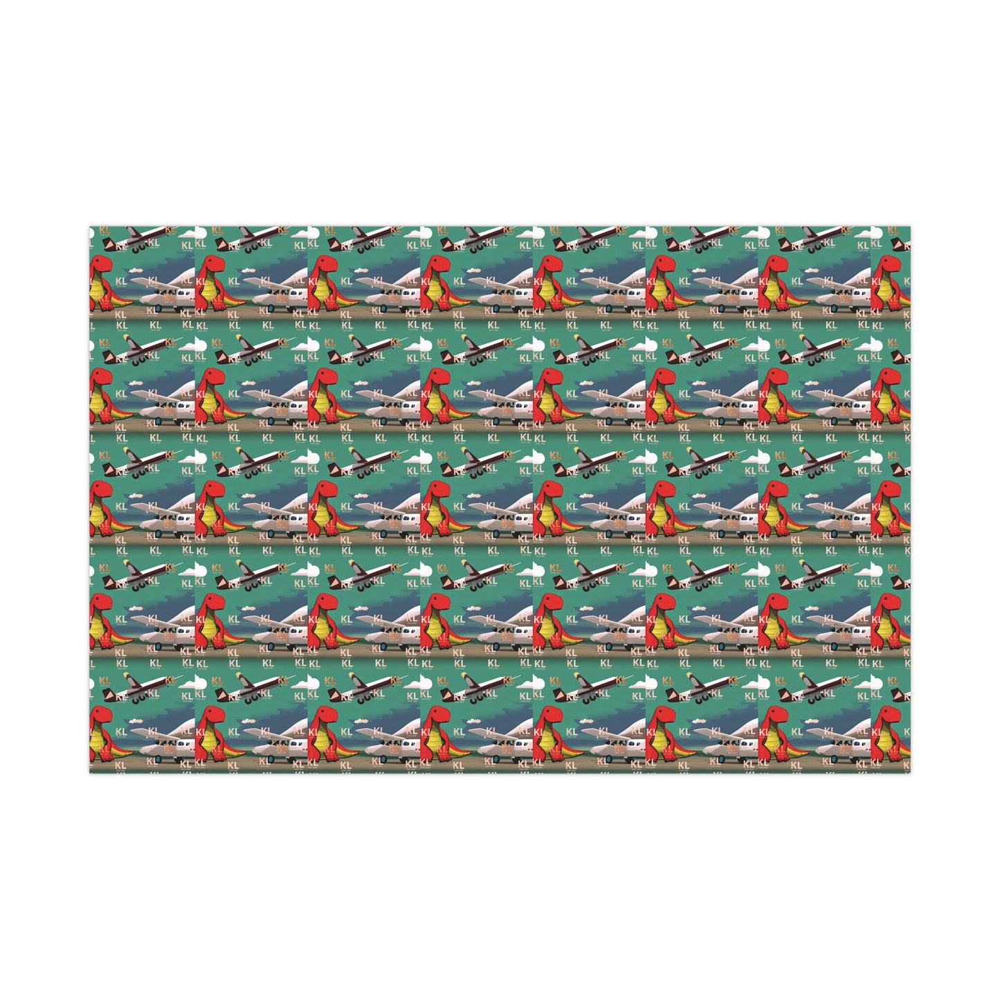 Dino Plane - Gift Wrap Papers