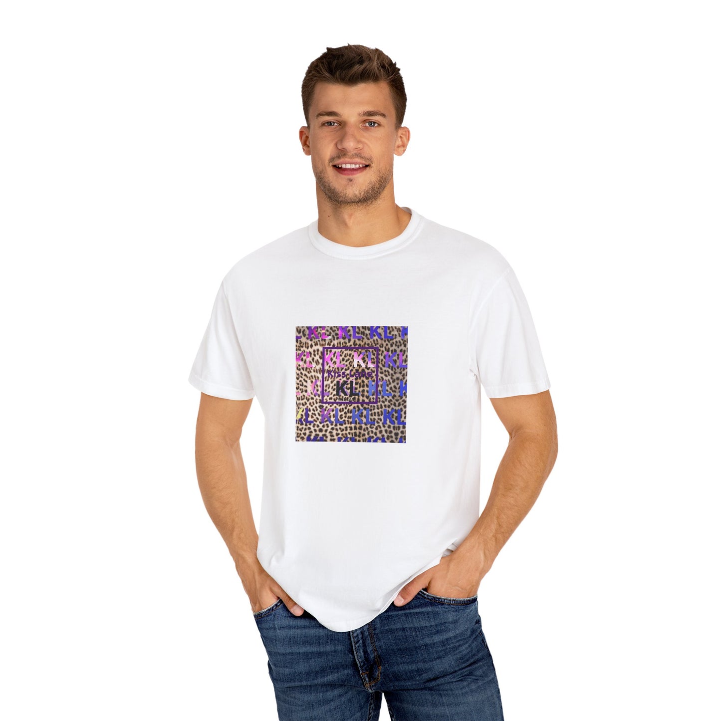 KL Leopard Unisex Garment-Dyed T-shirt