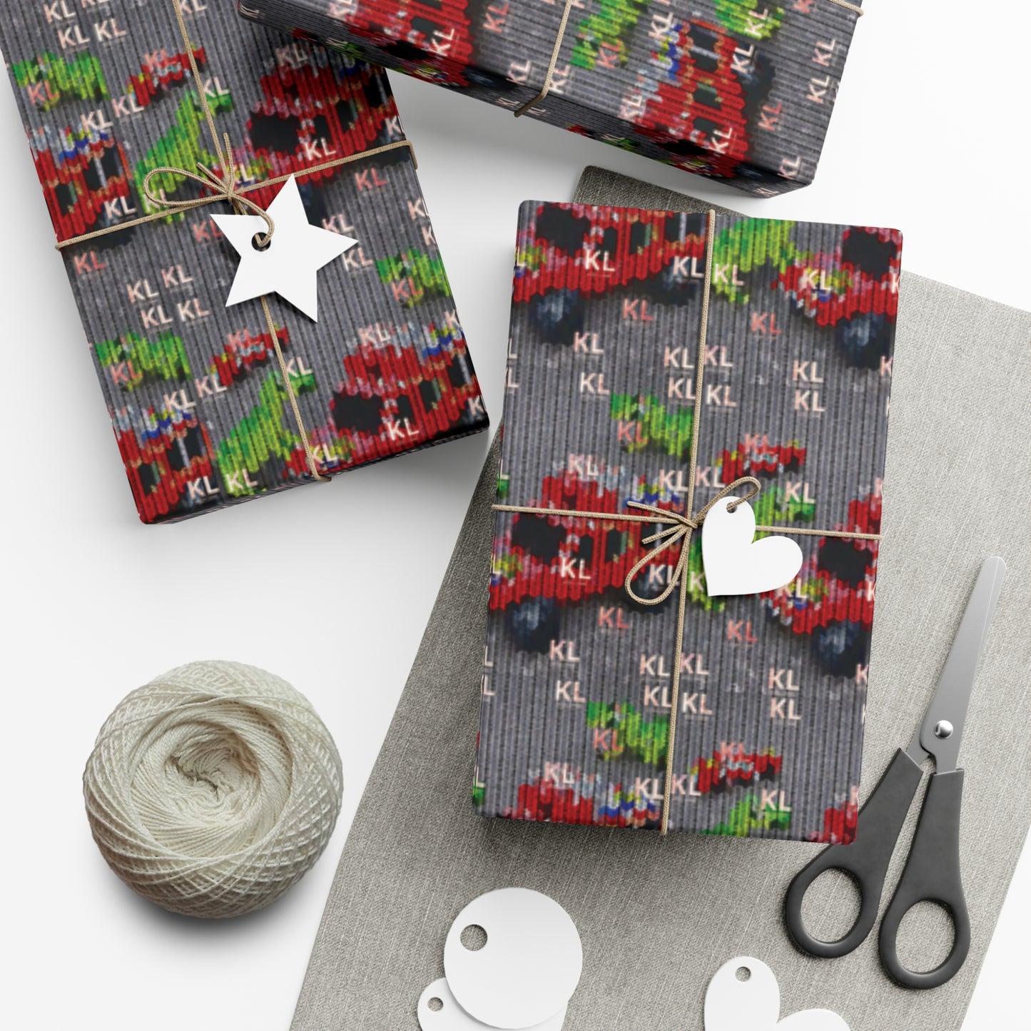 Dino Truck - Gift Wrap Papers