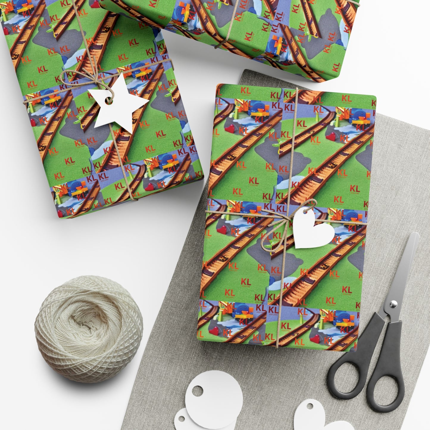 Train Tracks - Gift Wrap Papers