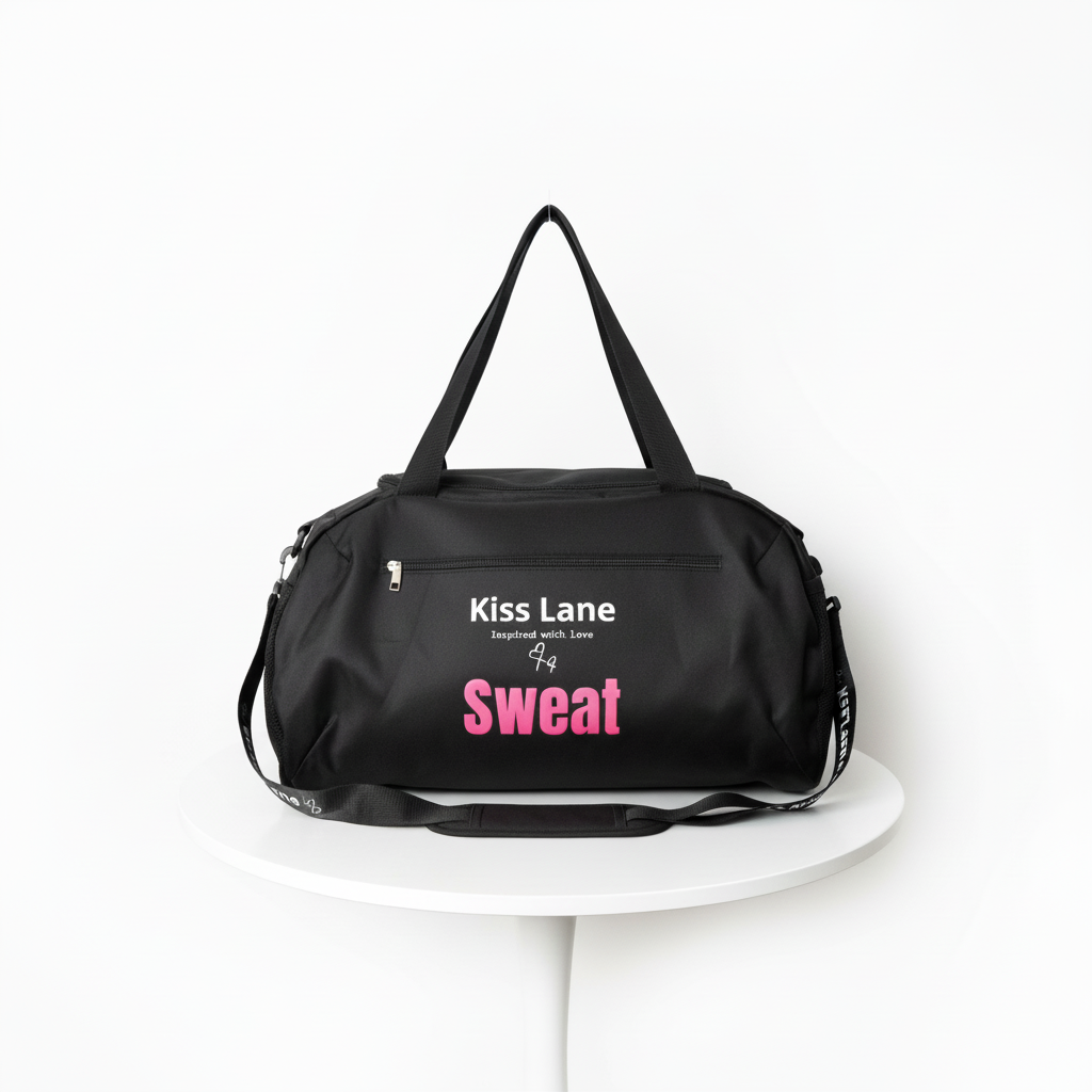 Kiss Lane Sweat Gym Duffel Bag | Stylish Fitness & Travel Bag