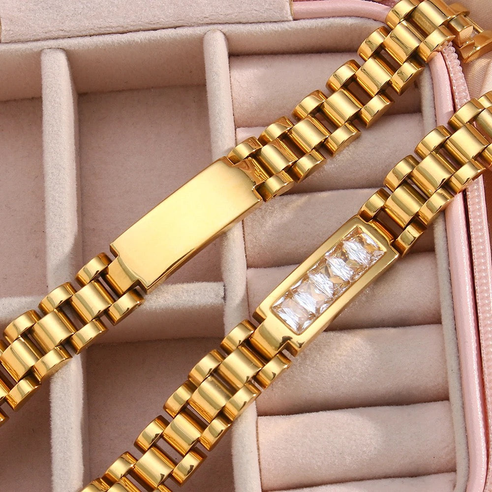SCARLET - (PLAIN GOLD) BRACELET