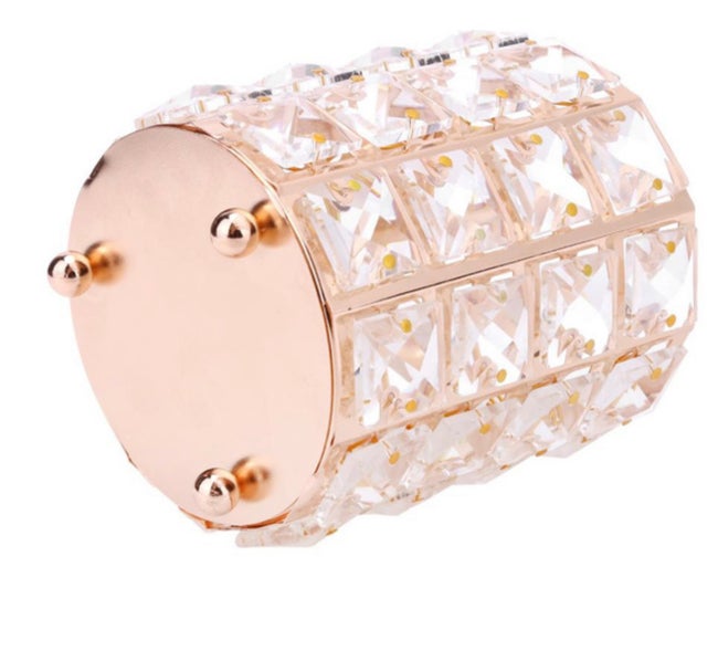 ELEGANT CRYSTAL BEAUTY BRUSH HOLDER