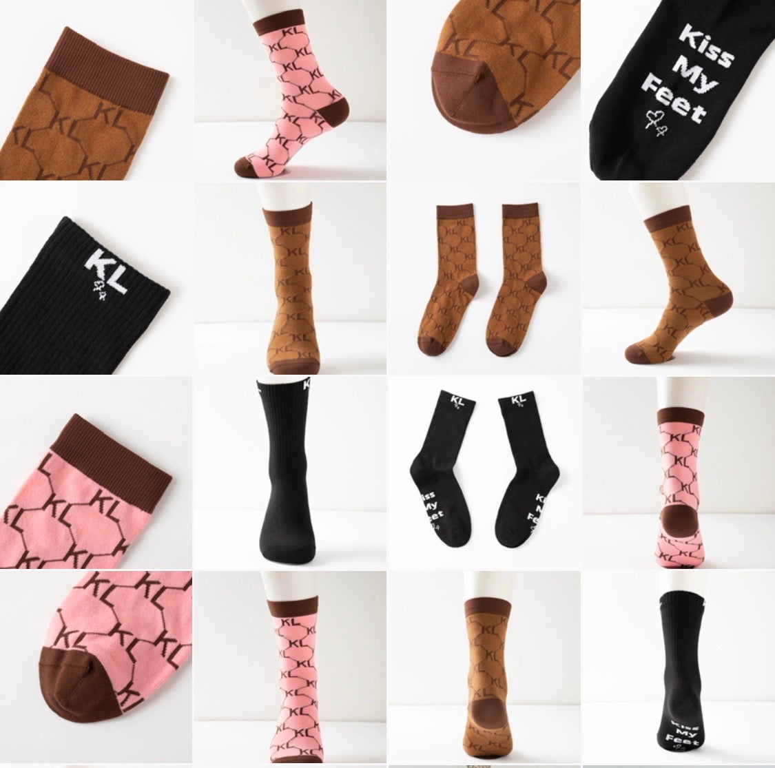 Kiss Lane Signature Monogram Sock Collection