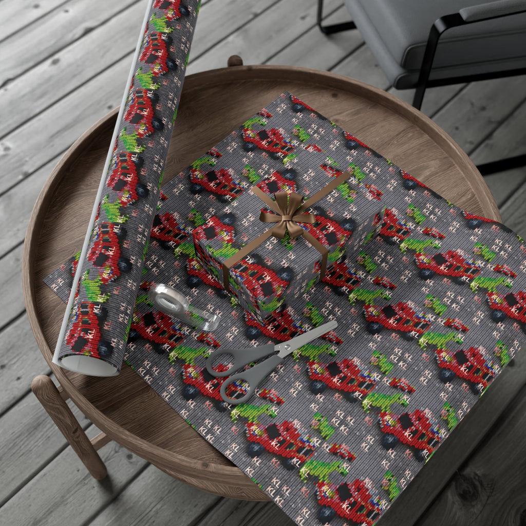 Dino Truck - Gift Wrap Papers