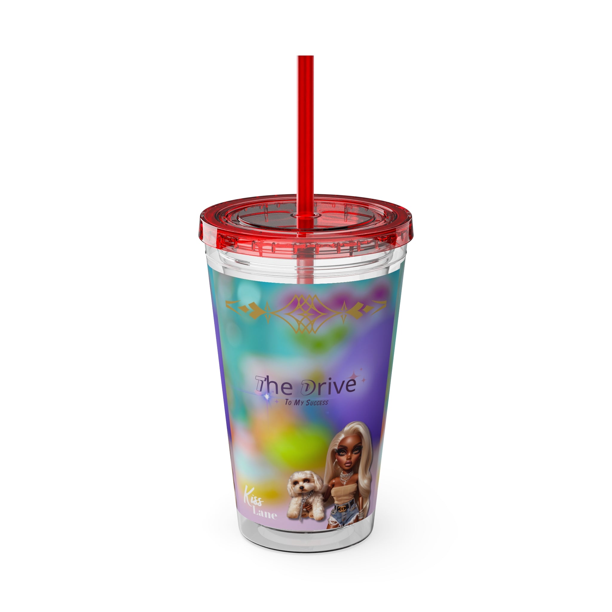 KL Sunsplash Tumbler with Straw, 16oz
