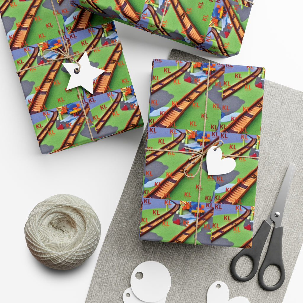 Train Tracks - Gift Wrap Papers