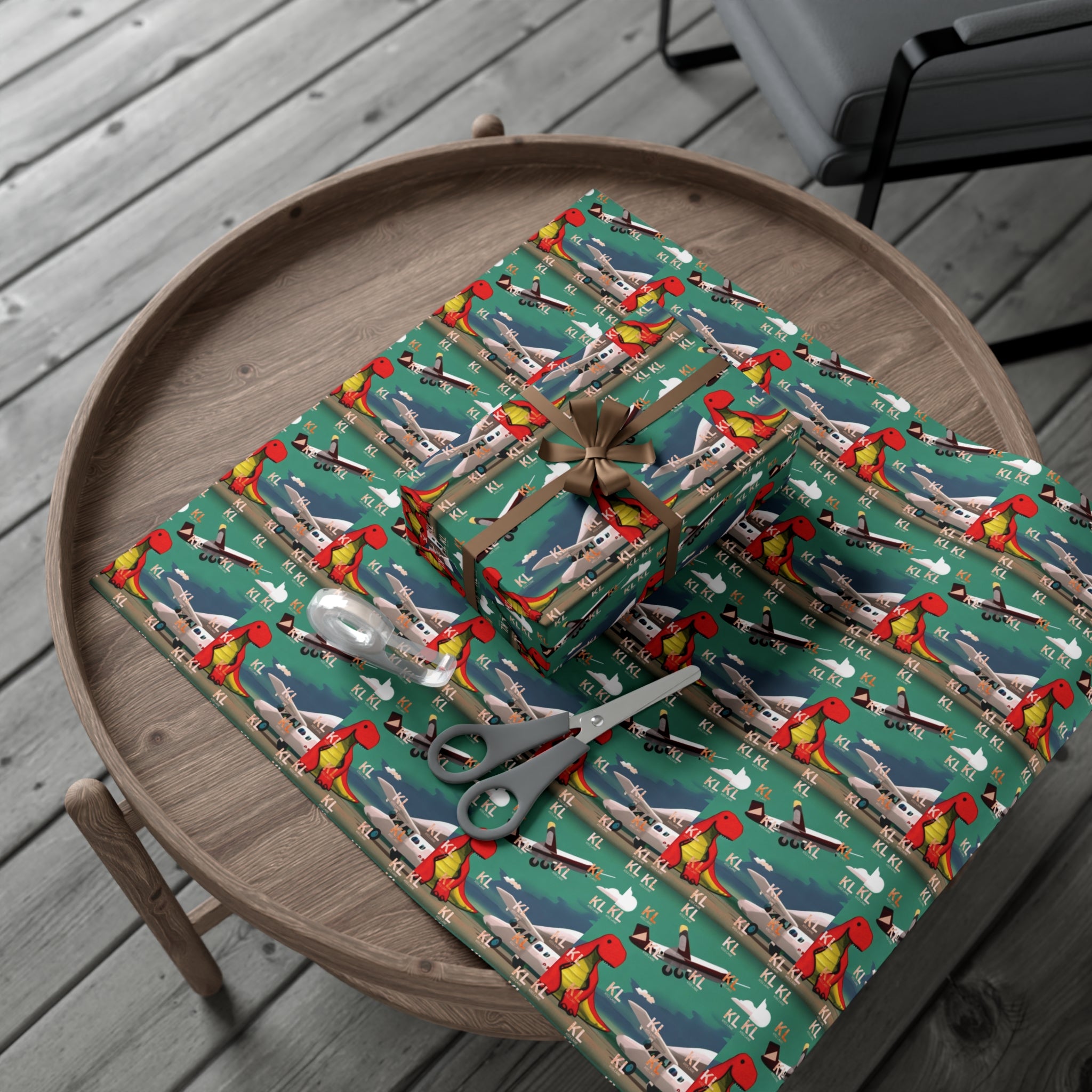 Dino Plane - Gift Wrap Papers
