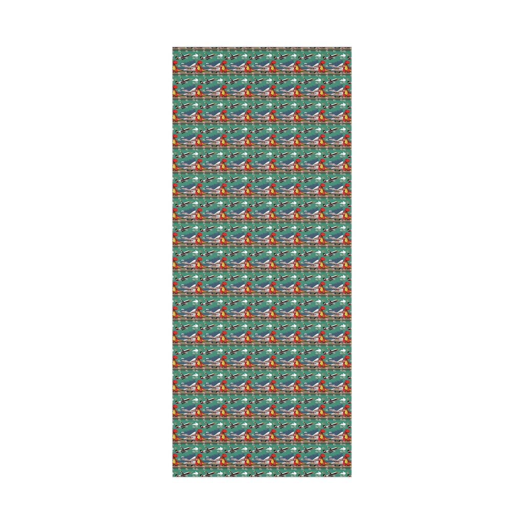 Dino Plane - Gift Wrap Papers