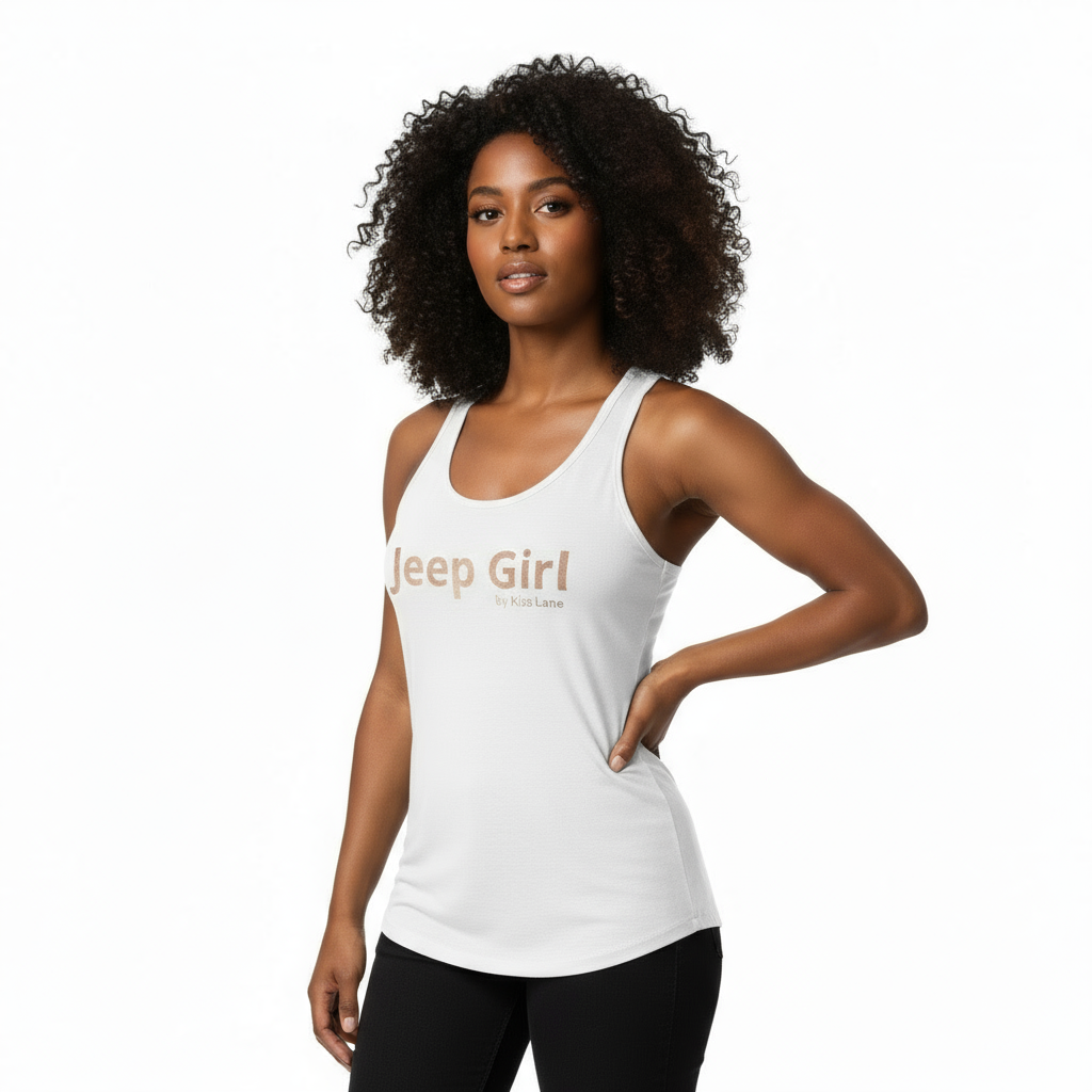 Jeep Girl World Racerback Tank