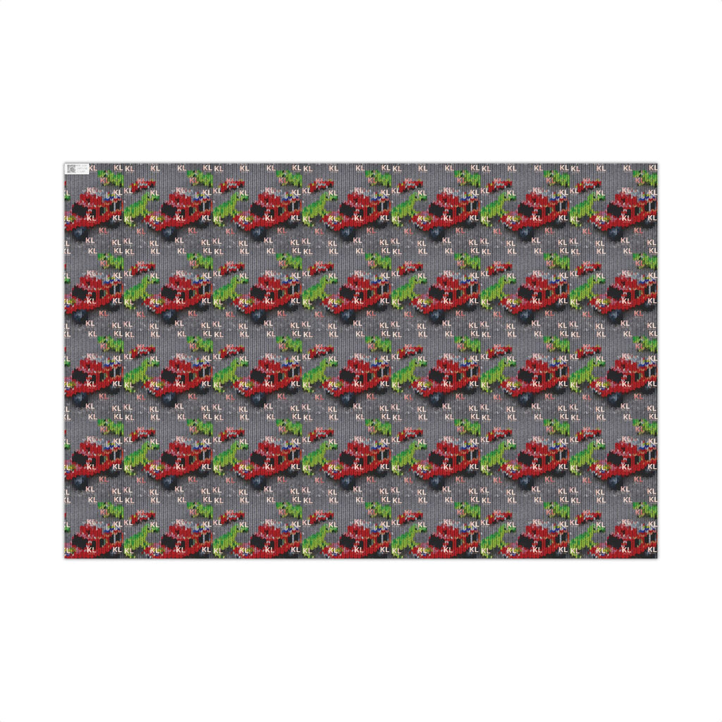 KL Kids Dinosaur & Truck Gift Wrap Paper