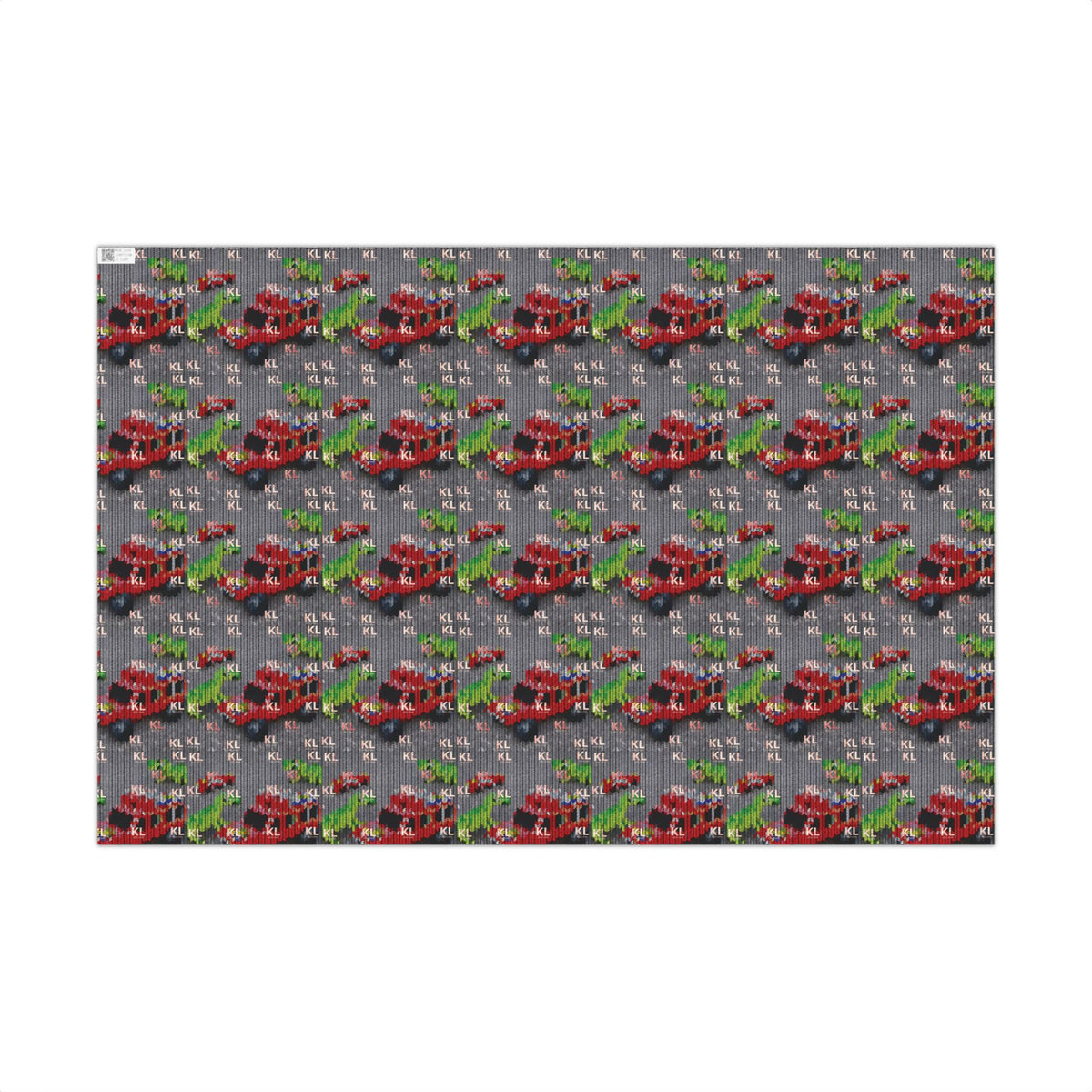 KL Kids Dinosaur & Truck Gift Wrap Paper