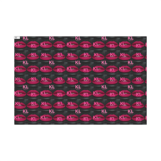 KL Lipstick Chick Print Gift Wrap Paper