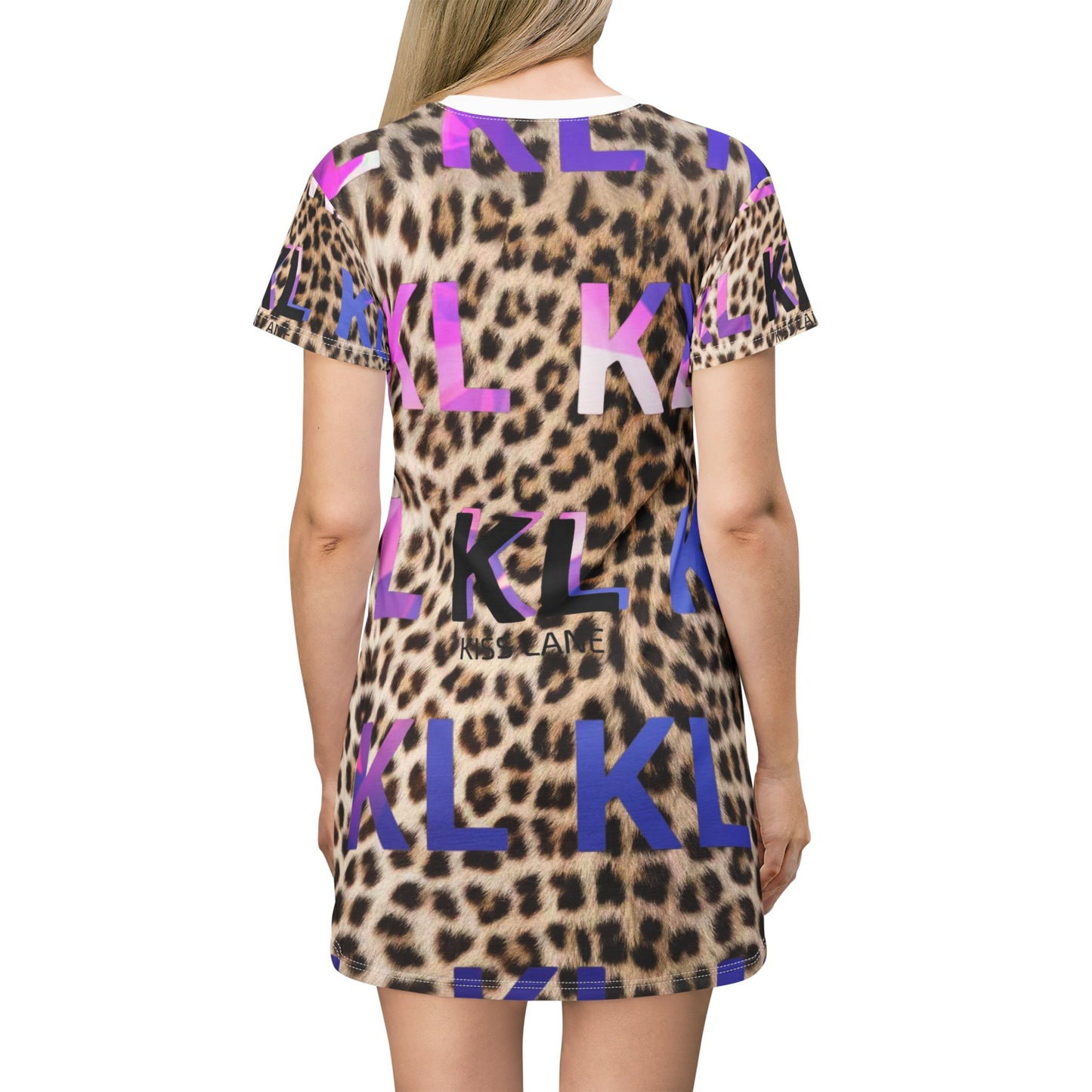 Kiss Lane Signature leopard T-Shirt Dress