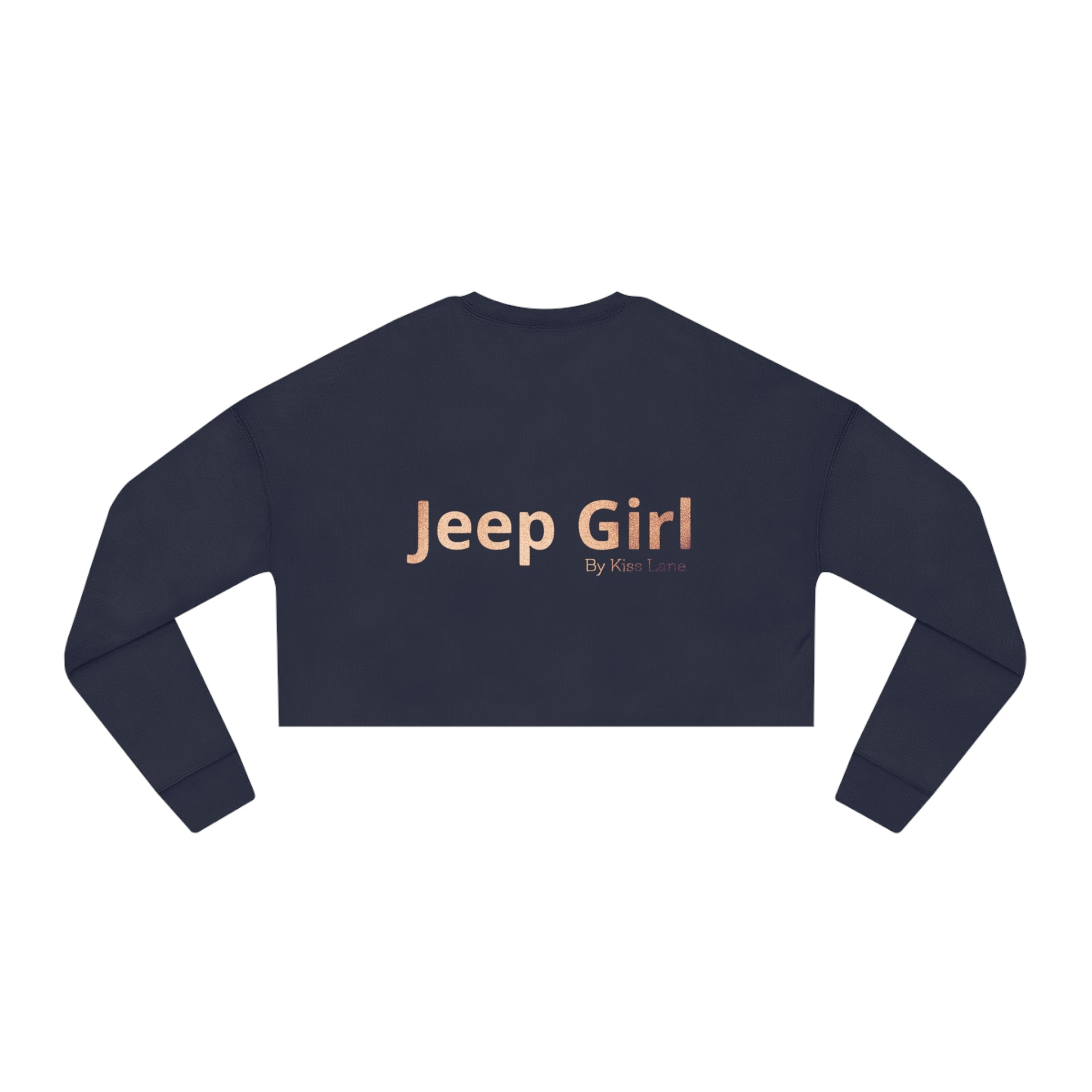 Jeep Girl Hand by Kiss Lane Women's Cropped Sweatshirt