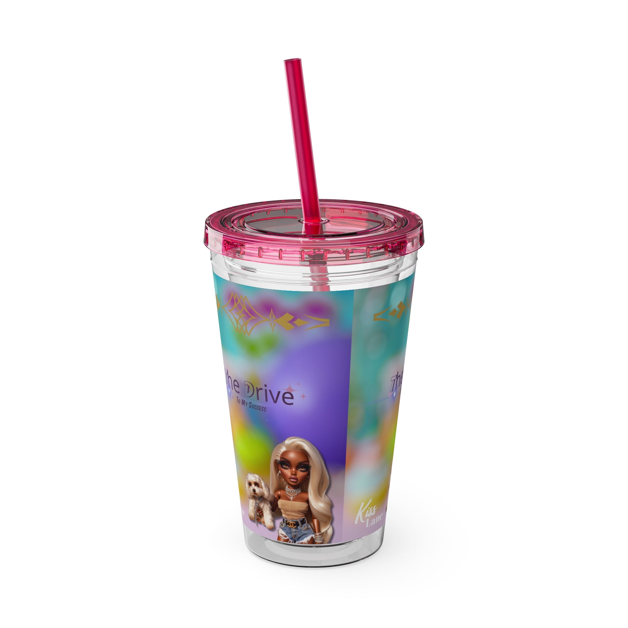 KL Sunsplash Tumbler with Straw, 16oz