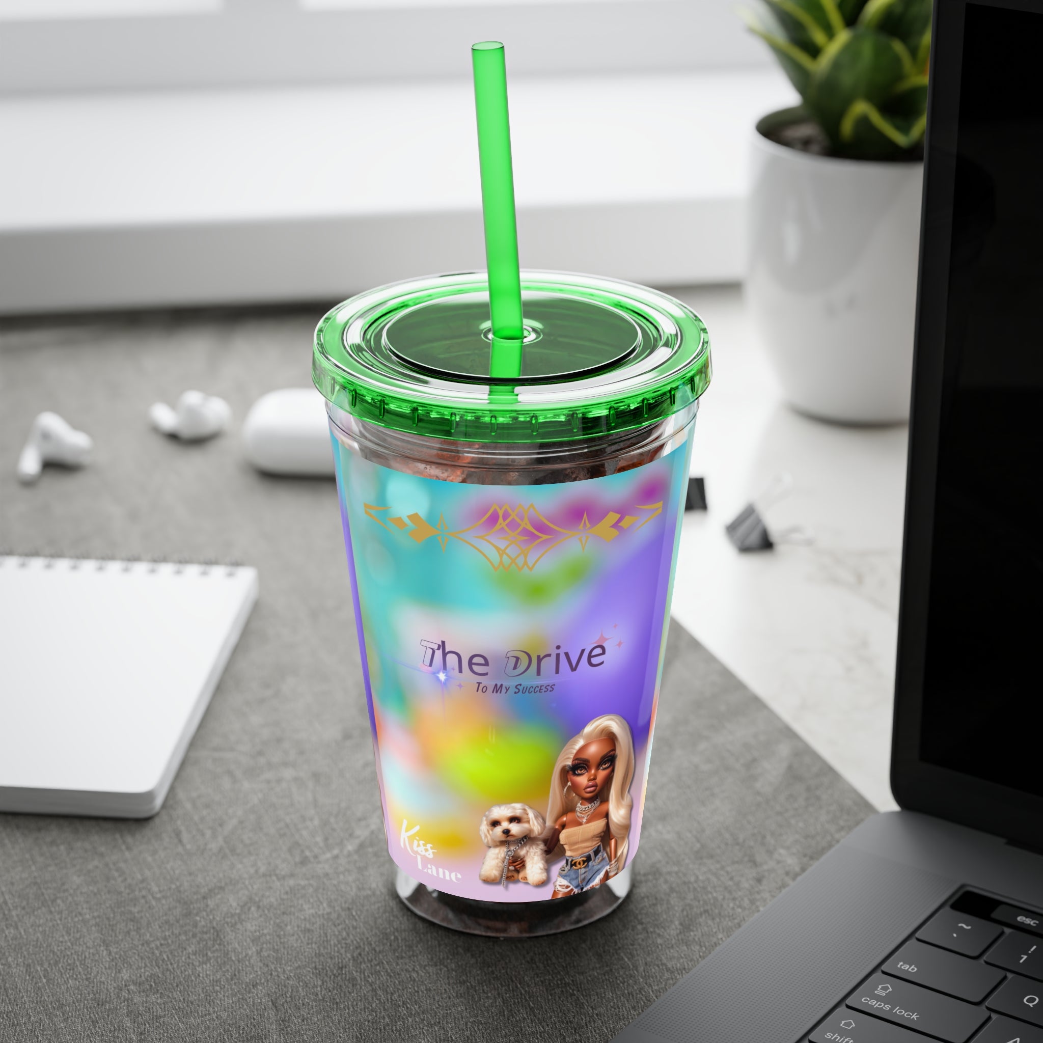 KL Sunsplash Tumbler with Straw, 16oz