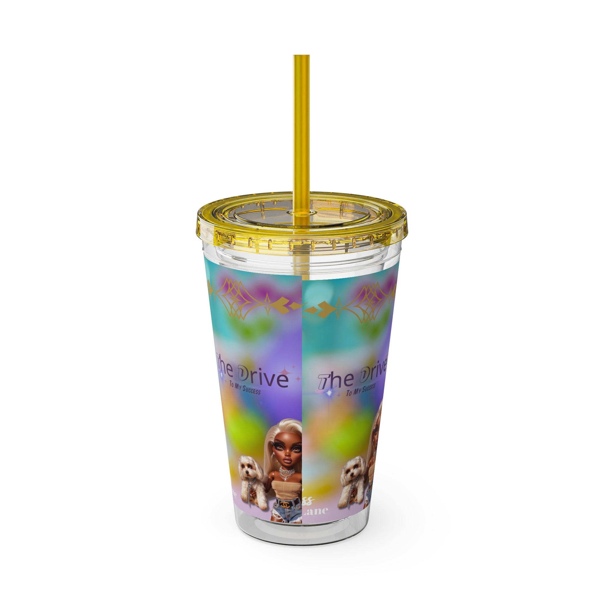 KL Sunsplash Tumbler with Straw, 16oz