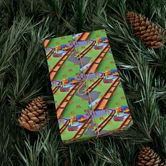 KL Train Tracks - Gift Wrap Papers