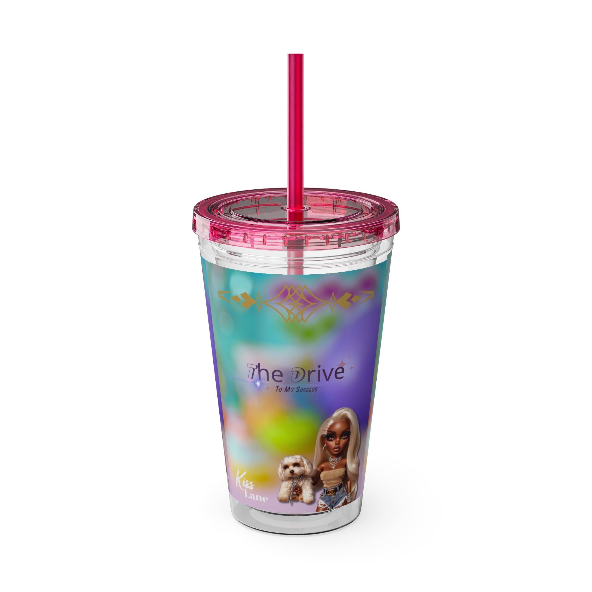 KL Sunsplash Tumbler with Straw, 16oz