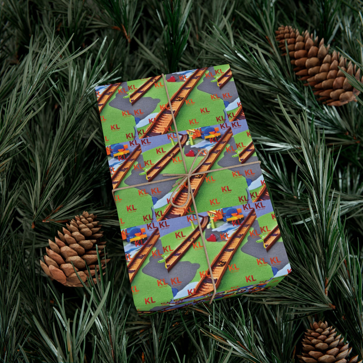 KL Train Tracks - Gift Wrap Papers