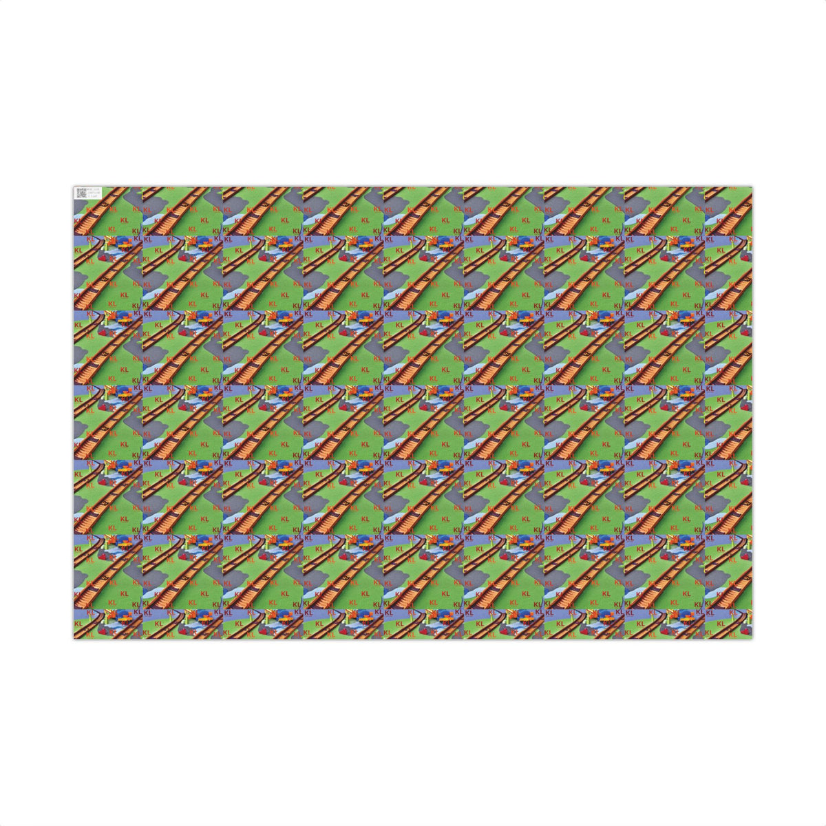 KL Train Tracks - Gift Wrap Papers