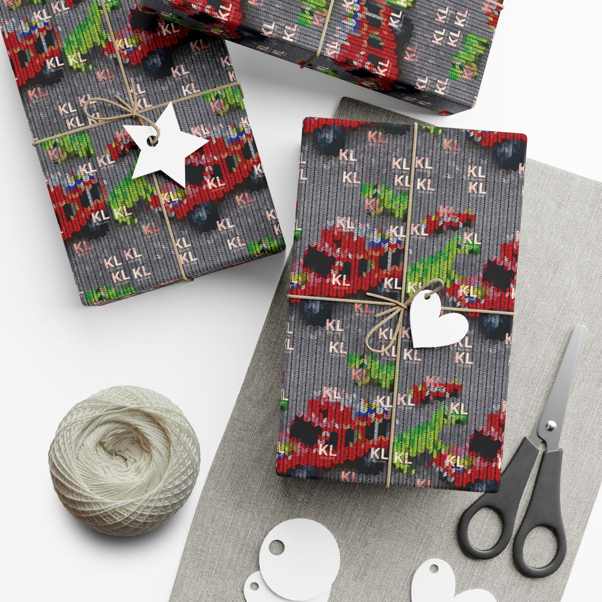 KL Kids Dinosaur & Truck Gift Wrap Paper