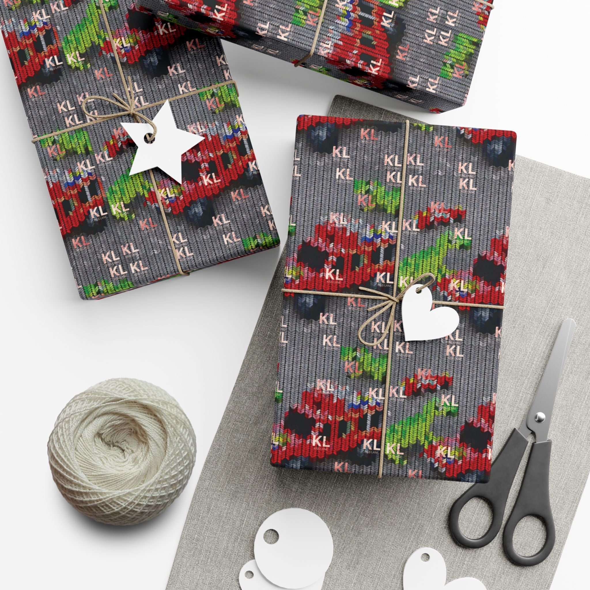 KL Kids Dinosaur & Truck Gift Wrap Paper