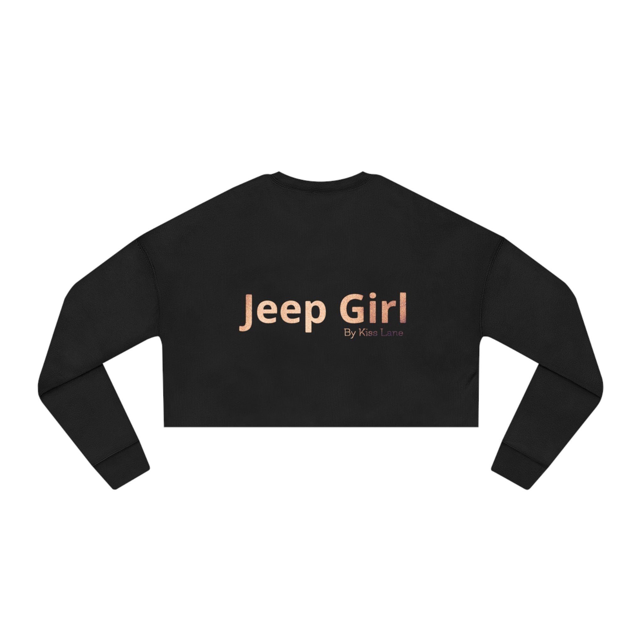Jeep Girl Hand by Kiss Lane Women's Cropped Sweatshirt