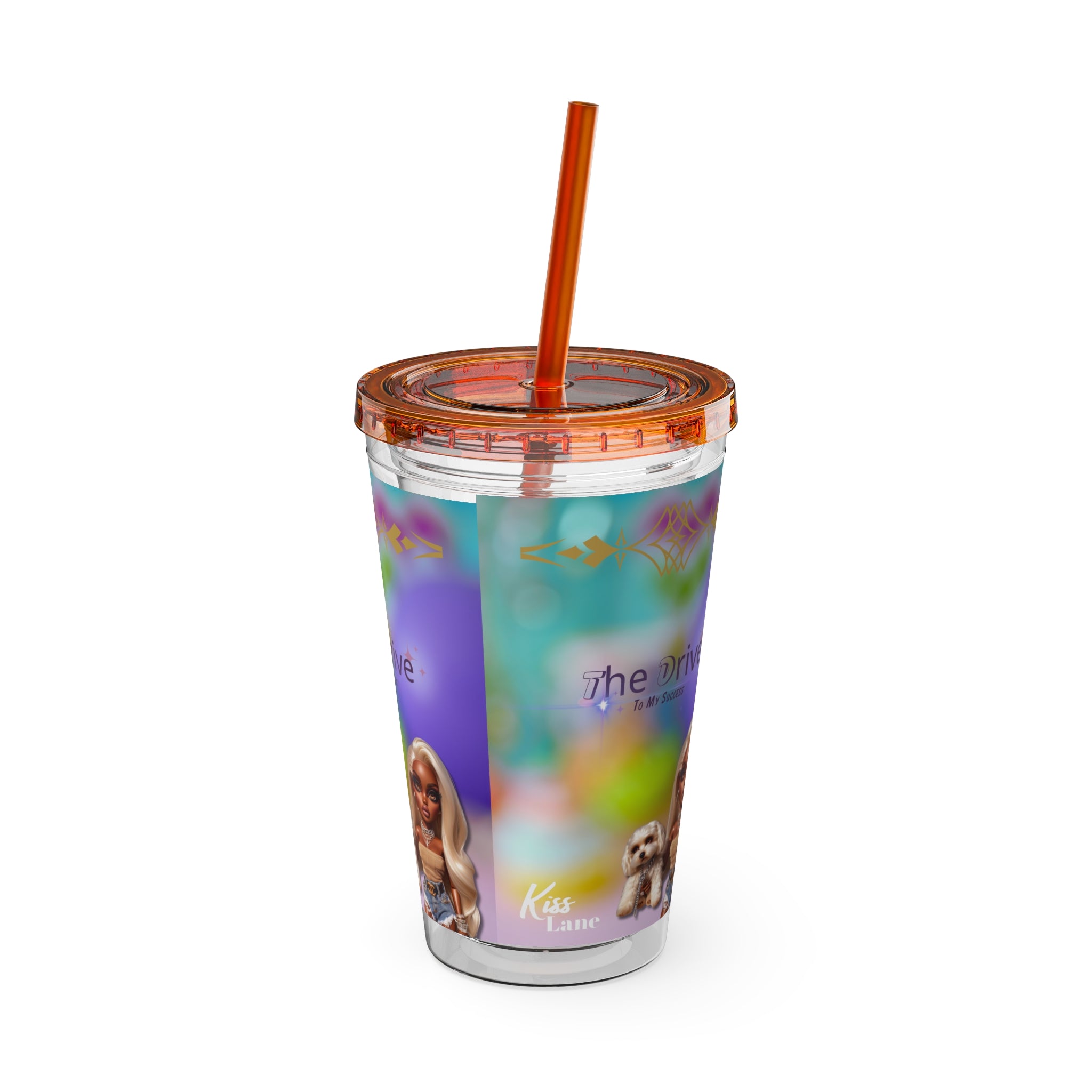 KL Sunsplash Tumbler with Straw, 16oz