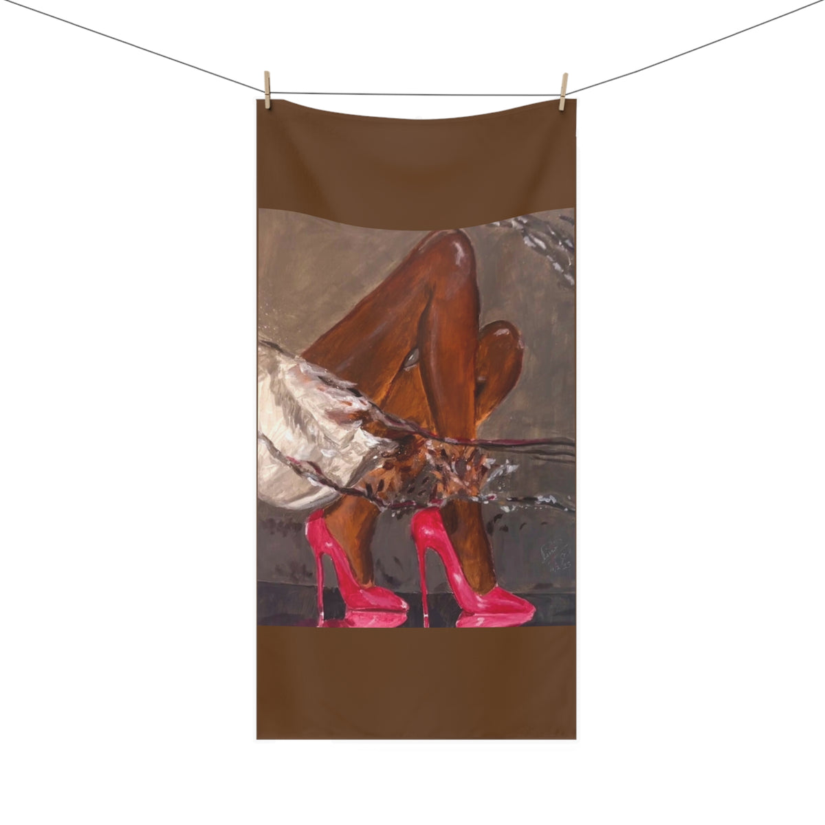 Designer So Kate Hand-Painted Design Cotton Towel