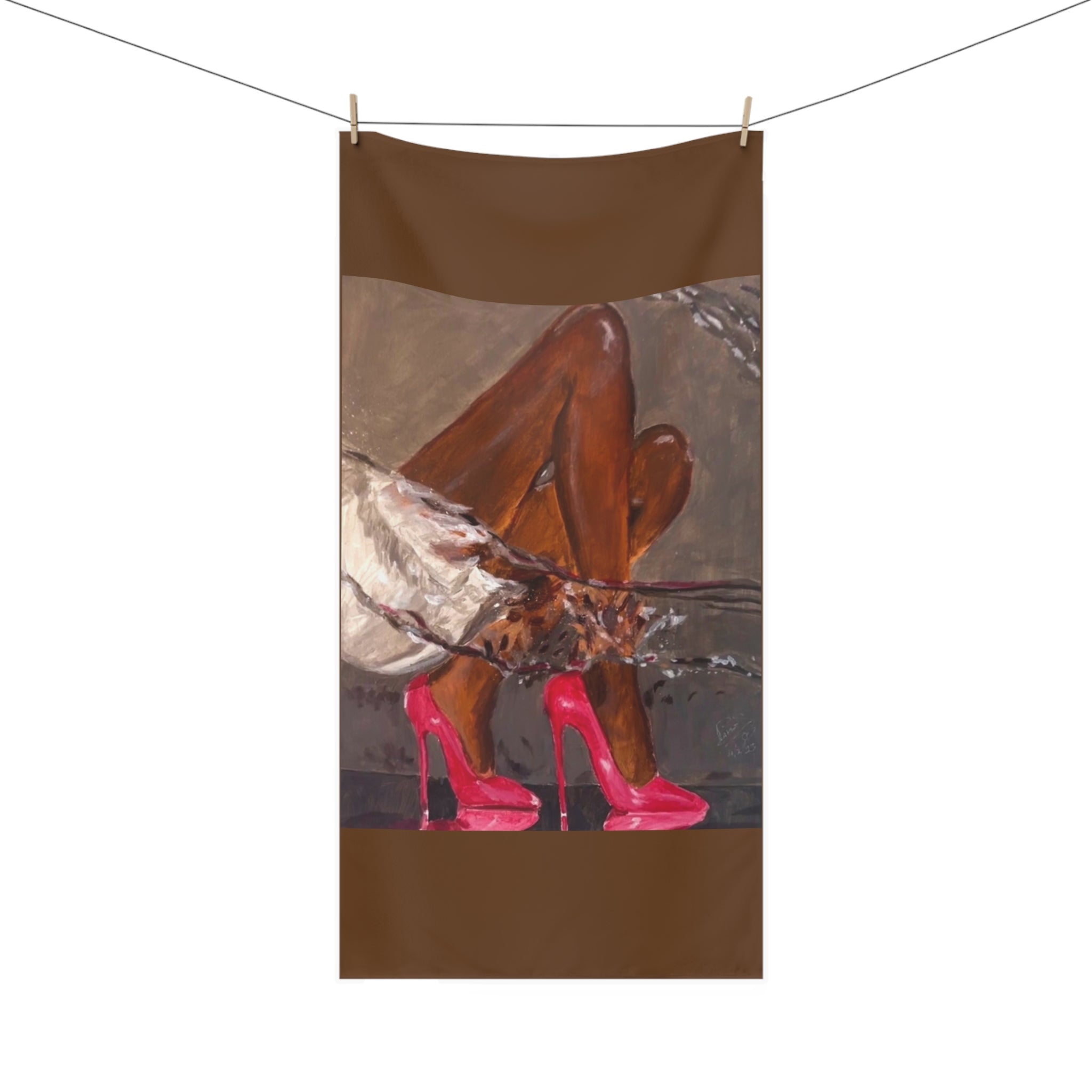 Designer So Kate Hand-Painted Design Cotton Towel