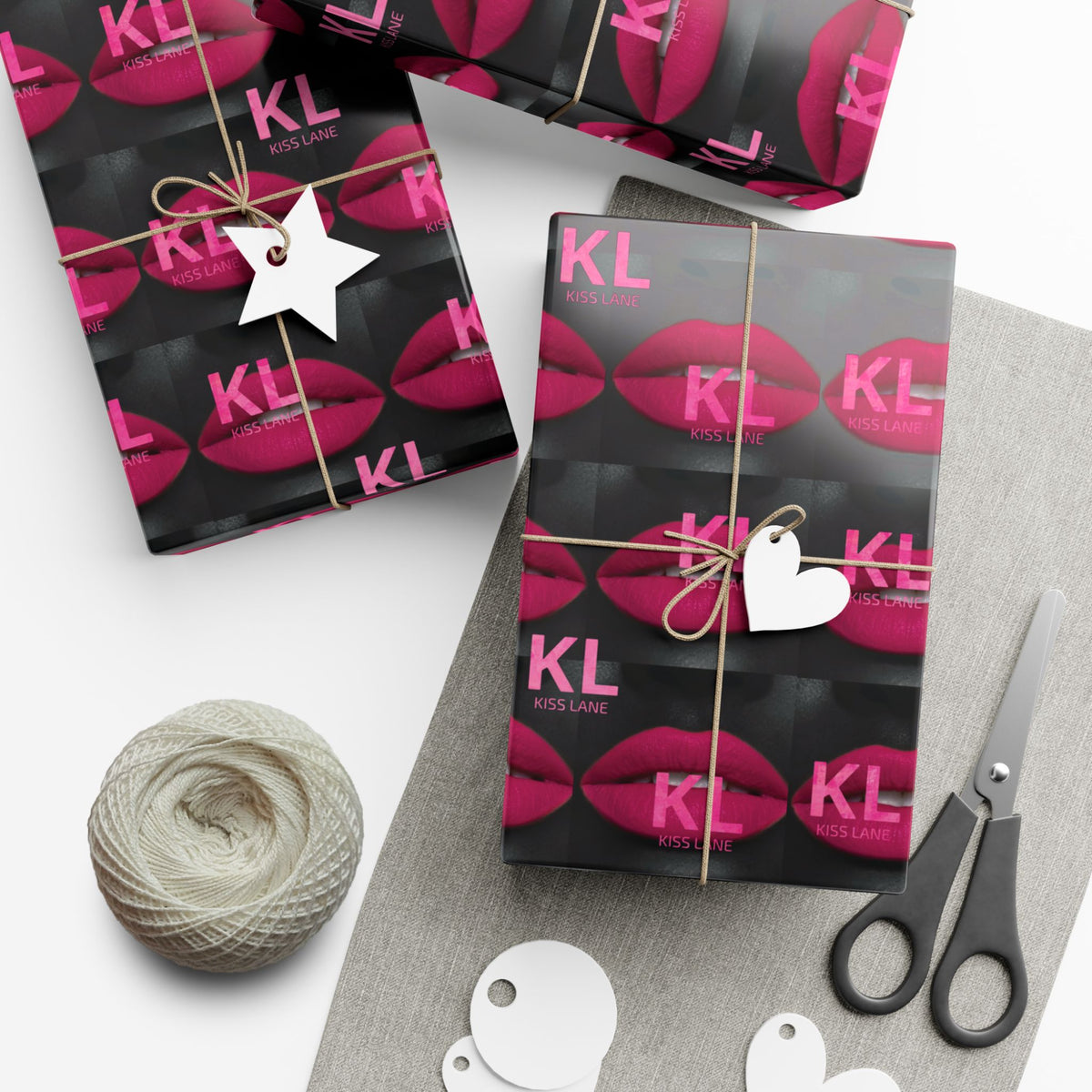 KL Lipstick Chick Print Gift Wrap Paper