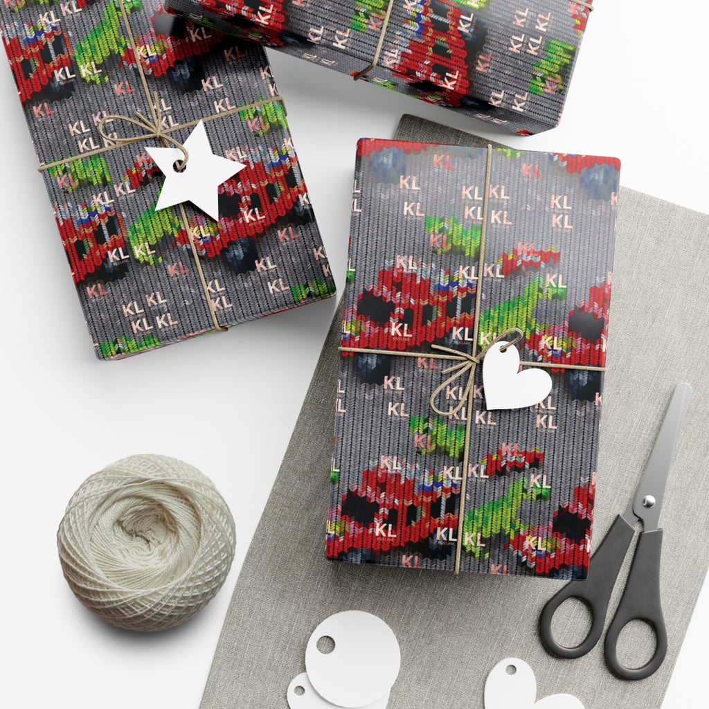 KL Kids Dinosaur & Truck Gift Wrap Paper