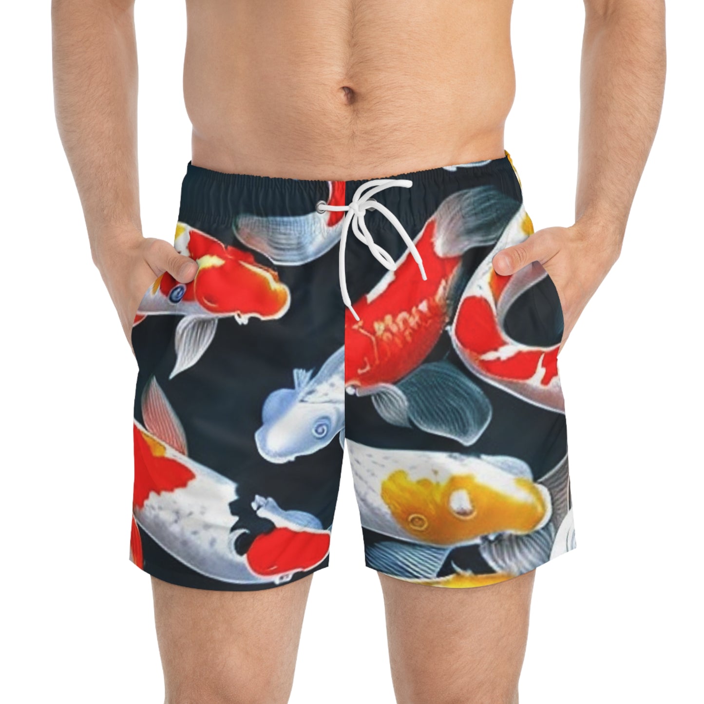 Men's Fish Paint Swim Trunks (AOP)