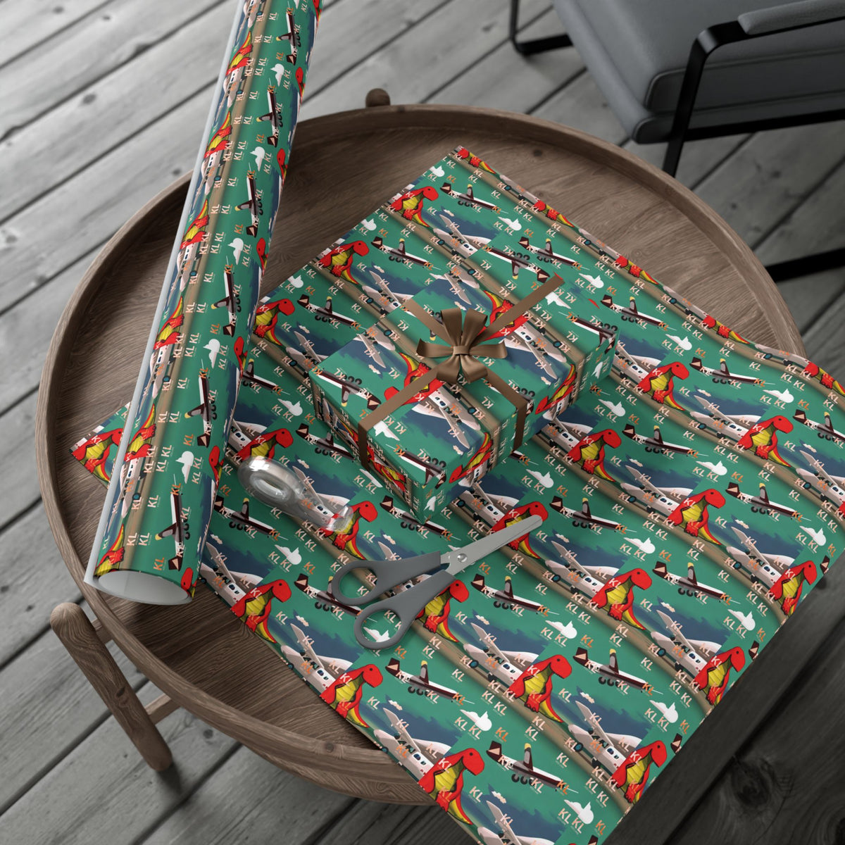 Dino Plane - Gift Wrap Papers