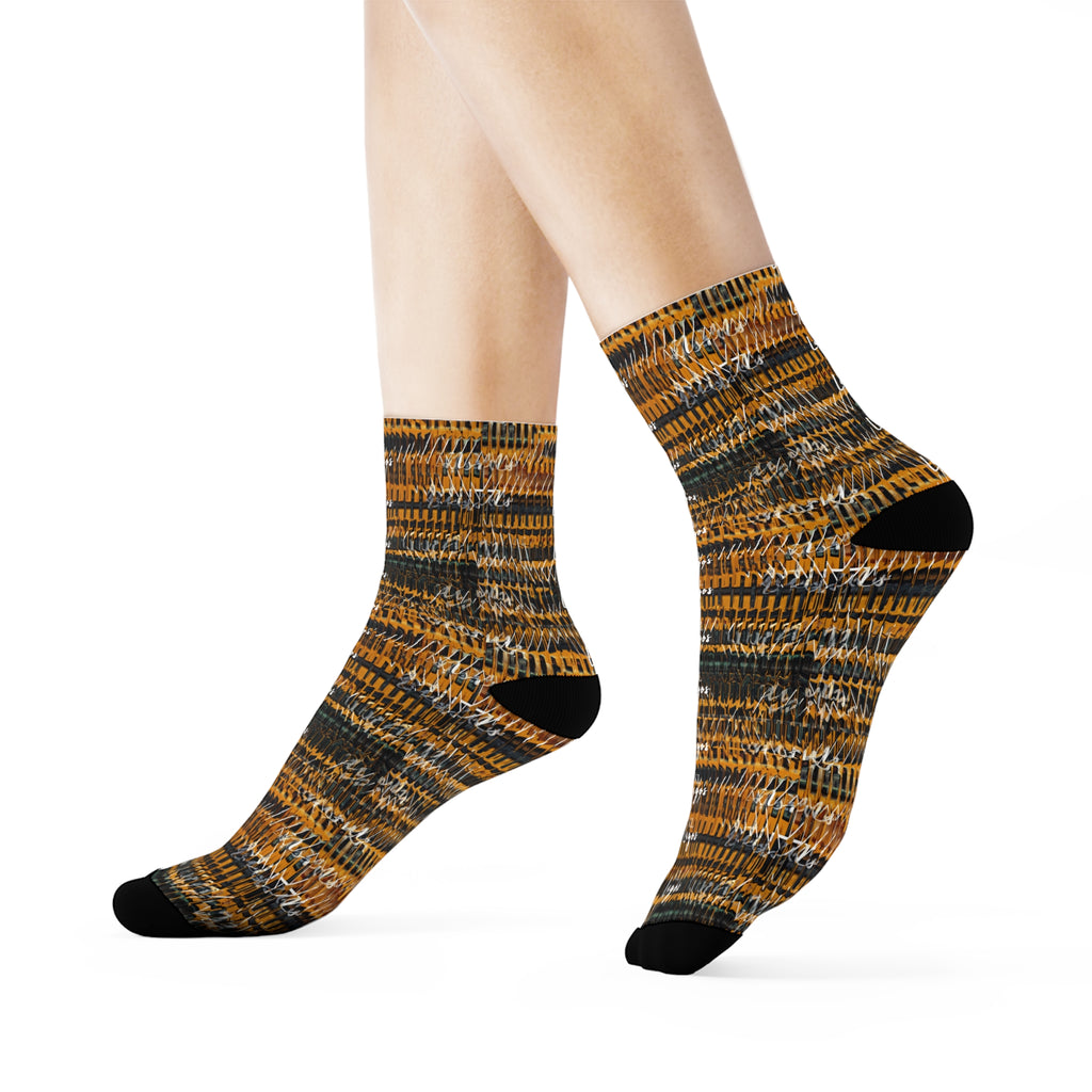Kiss Lane Lagos Collection Crew Socks — Stylish Lagos-Inspired Cotton Crew Socks