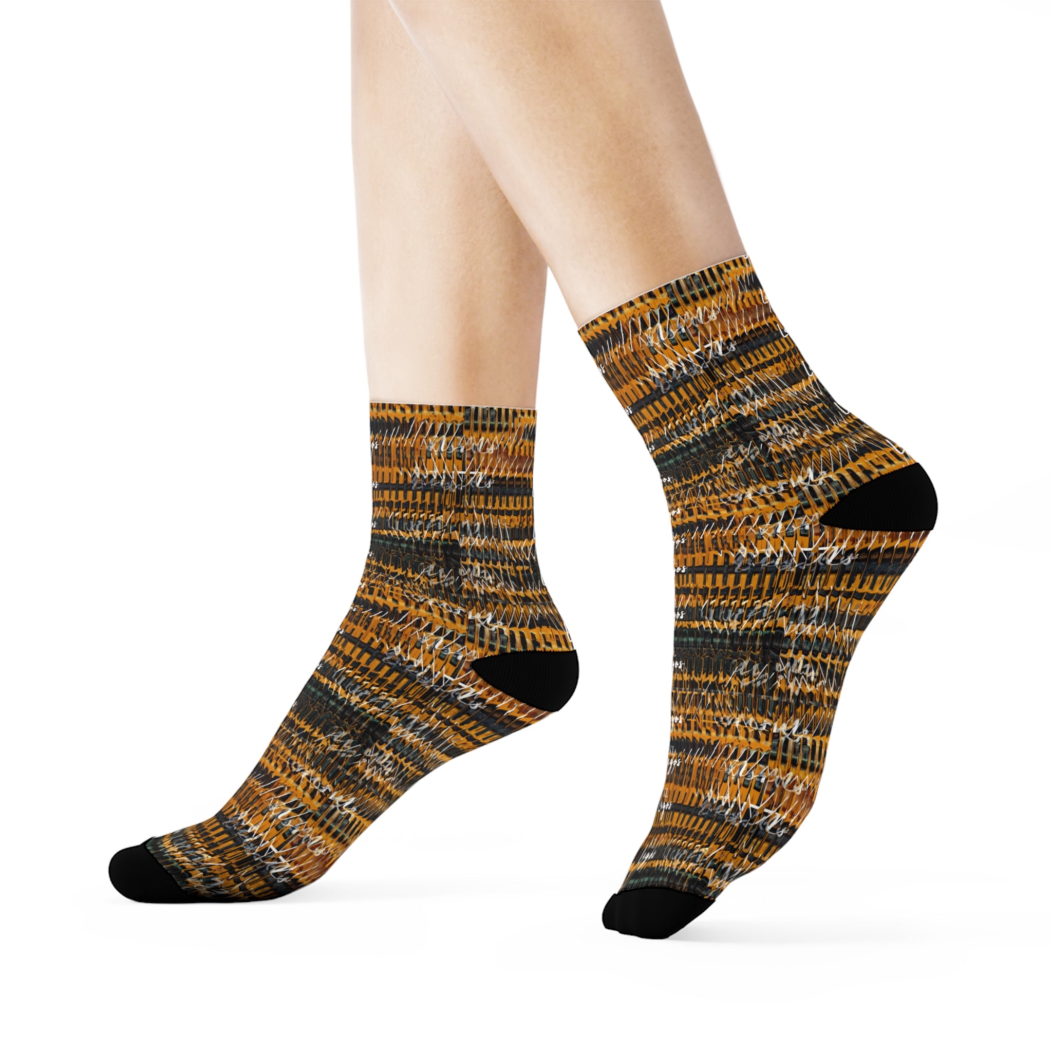 Kiss Lane Lagos Collection Crew Socks — Stylish Lagos-Inspired Cotton Crew Socks