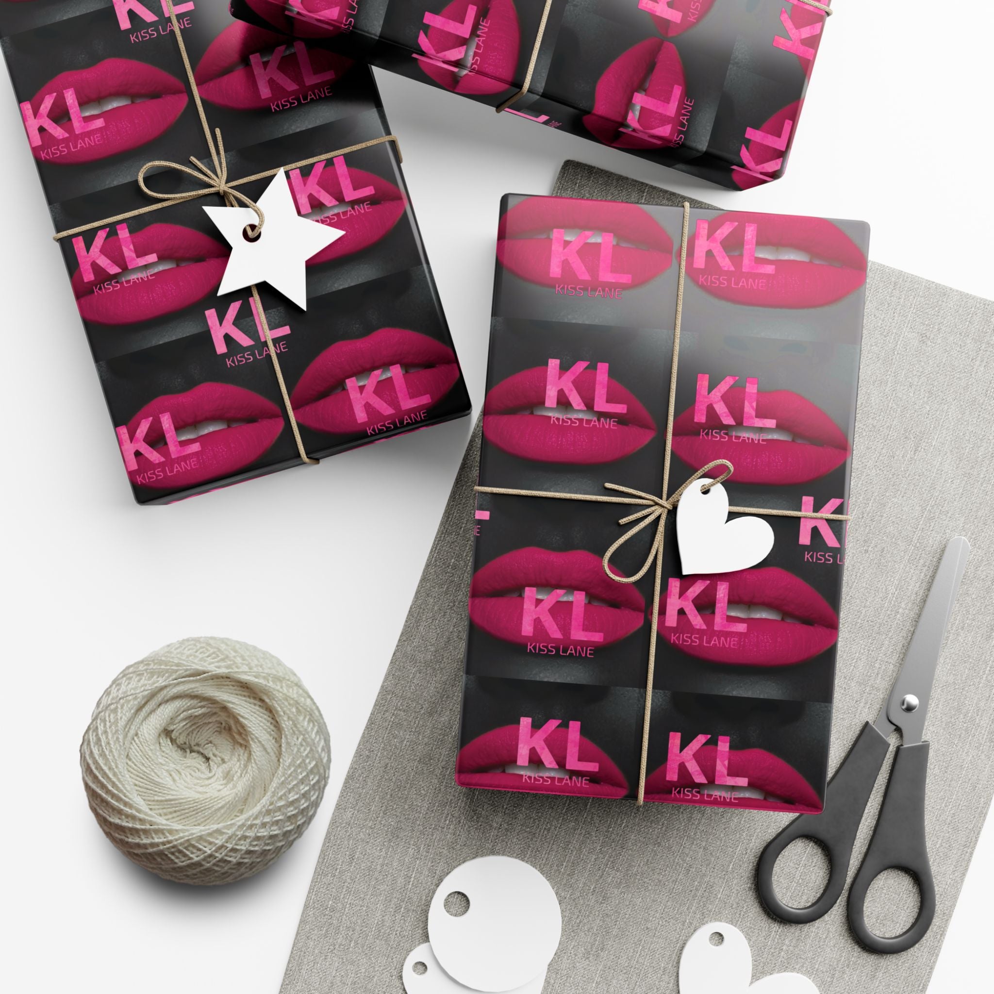KL Lipstick Chick Print Gift Wrap Paper