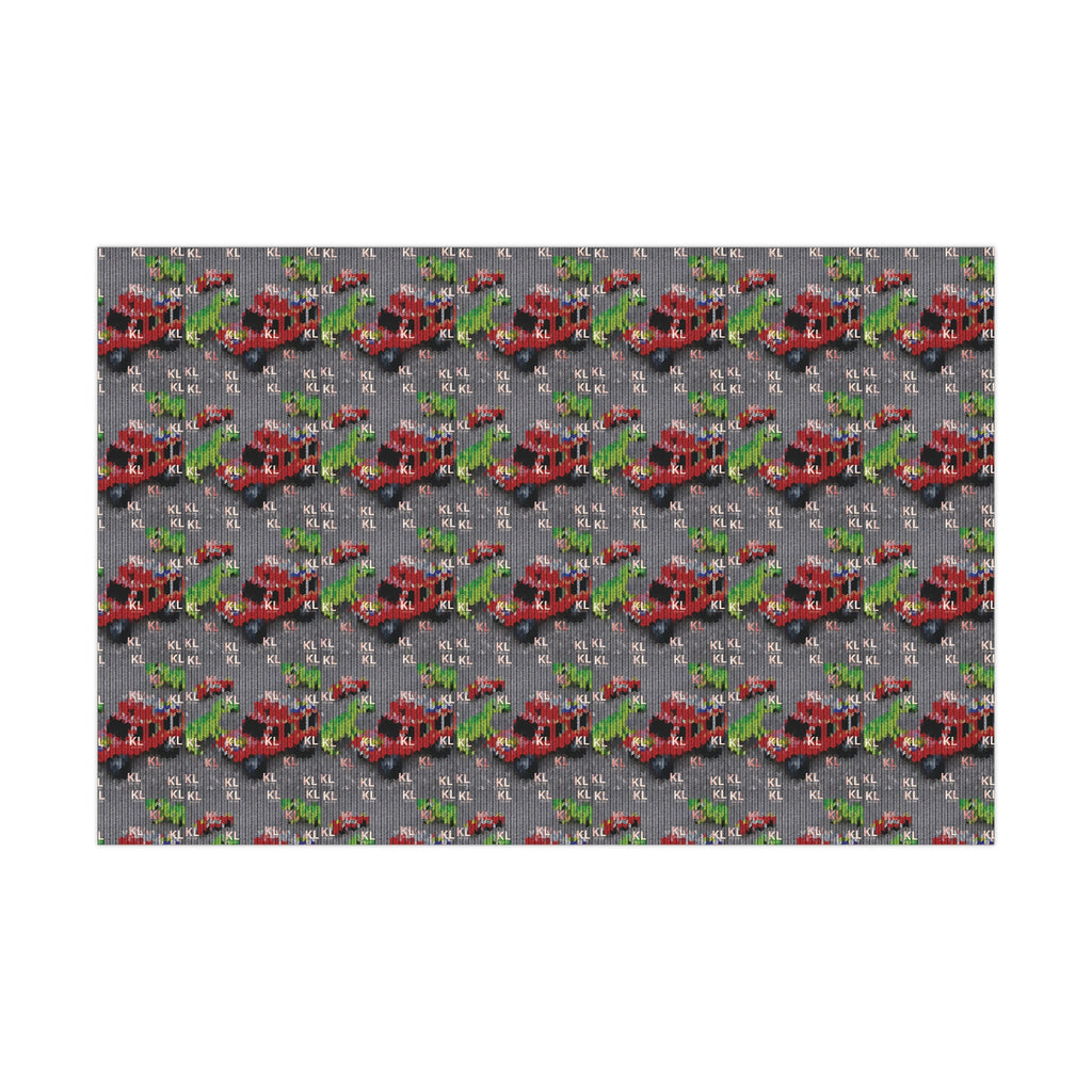 Dino Truck - Gift Wrap Papers