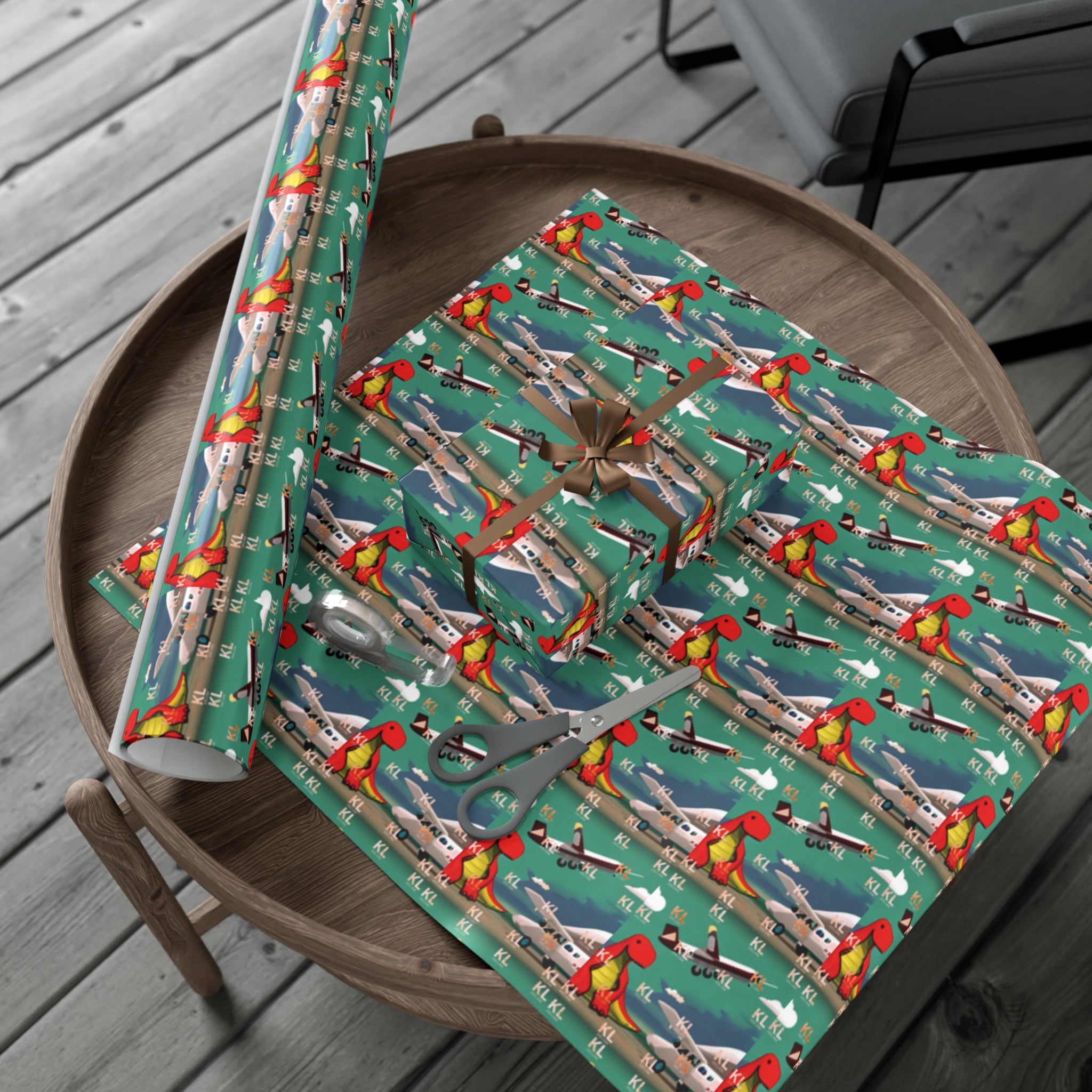 Dino Plane - Gift Wrap Papers